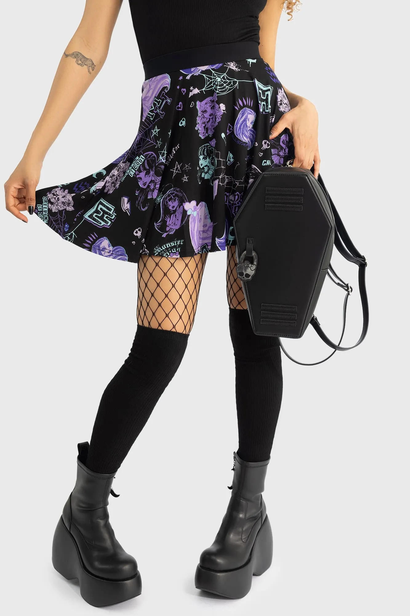 Haunt It Mini Skirt sold by Killstar product image thumbnail 3