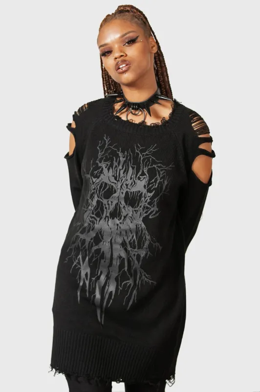 Apparitions Knit Sweater - Resurrect sold by Killstar