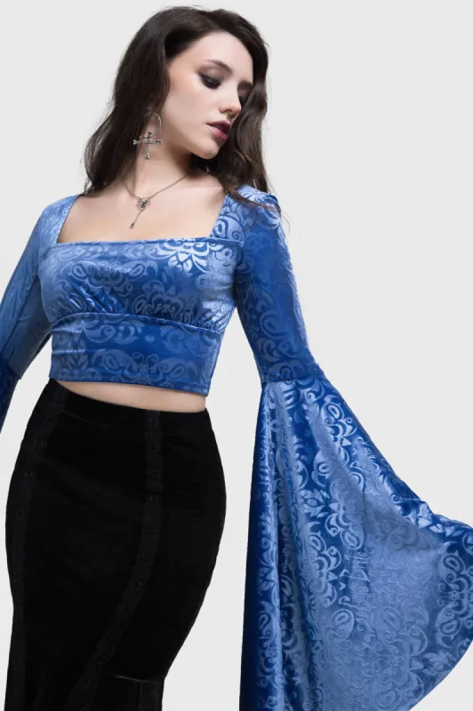 Whimsy Flutter Long Sleeve Top sold by Killstar