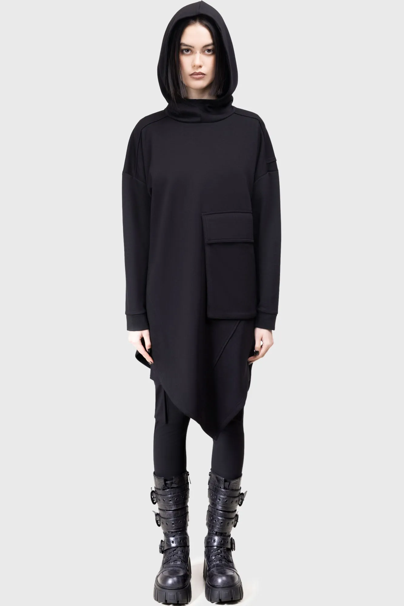 Sinistrae Longline Hoodie sold by Killstar