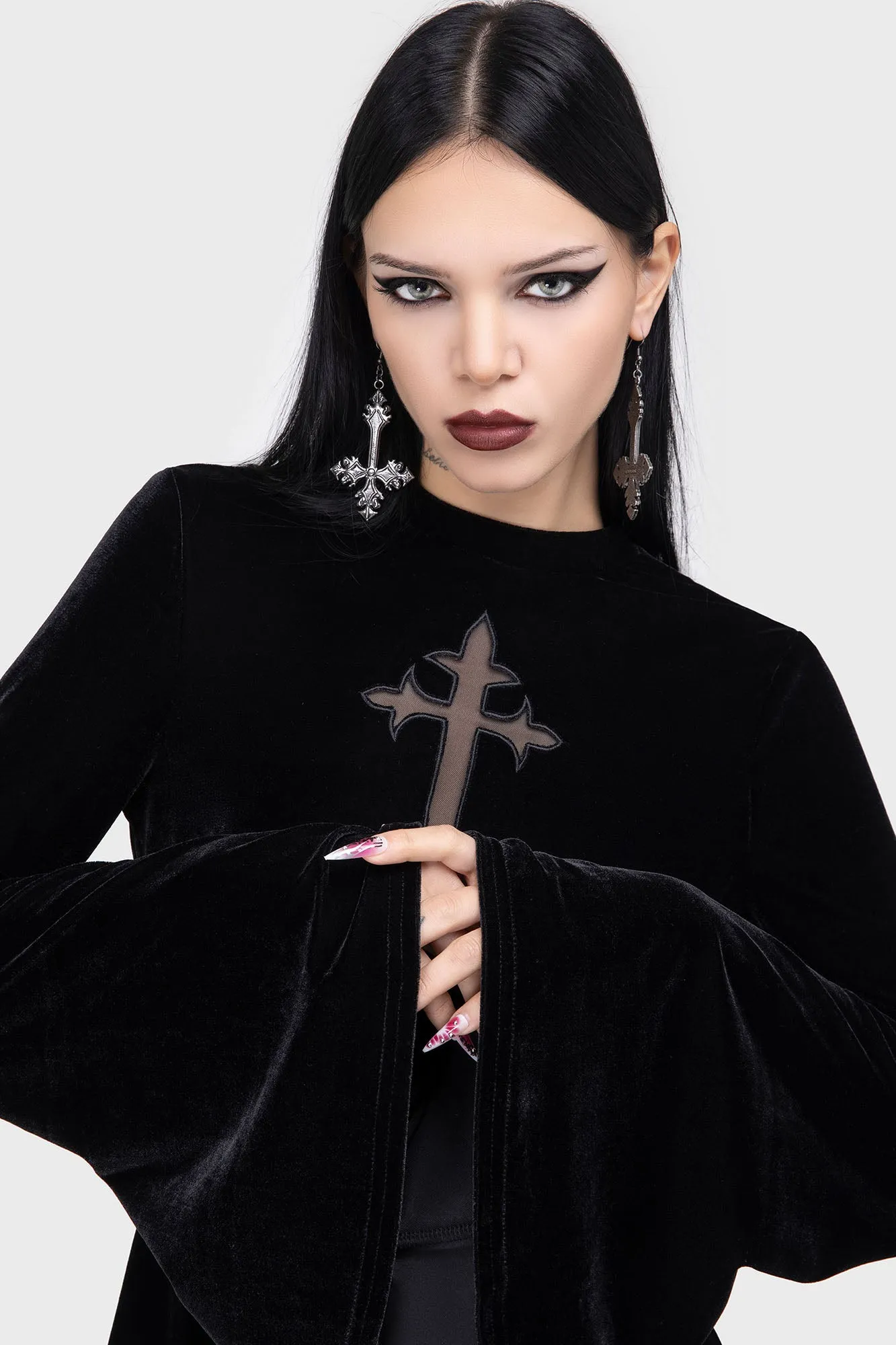 Serenade Of Shadows Mini Dress sold by Killstar product image thumbnail 3