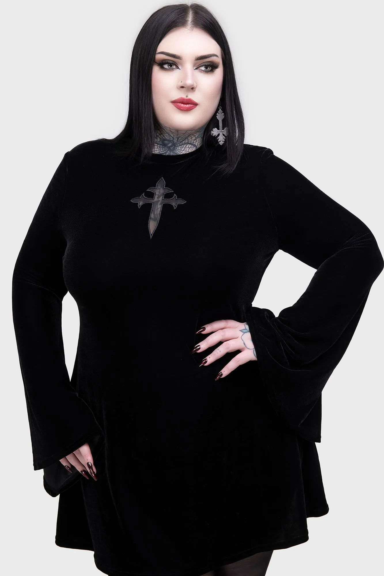 Serenade Of Shadows Mini Dress sold by Killstar product image thumbnail 5
