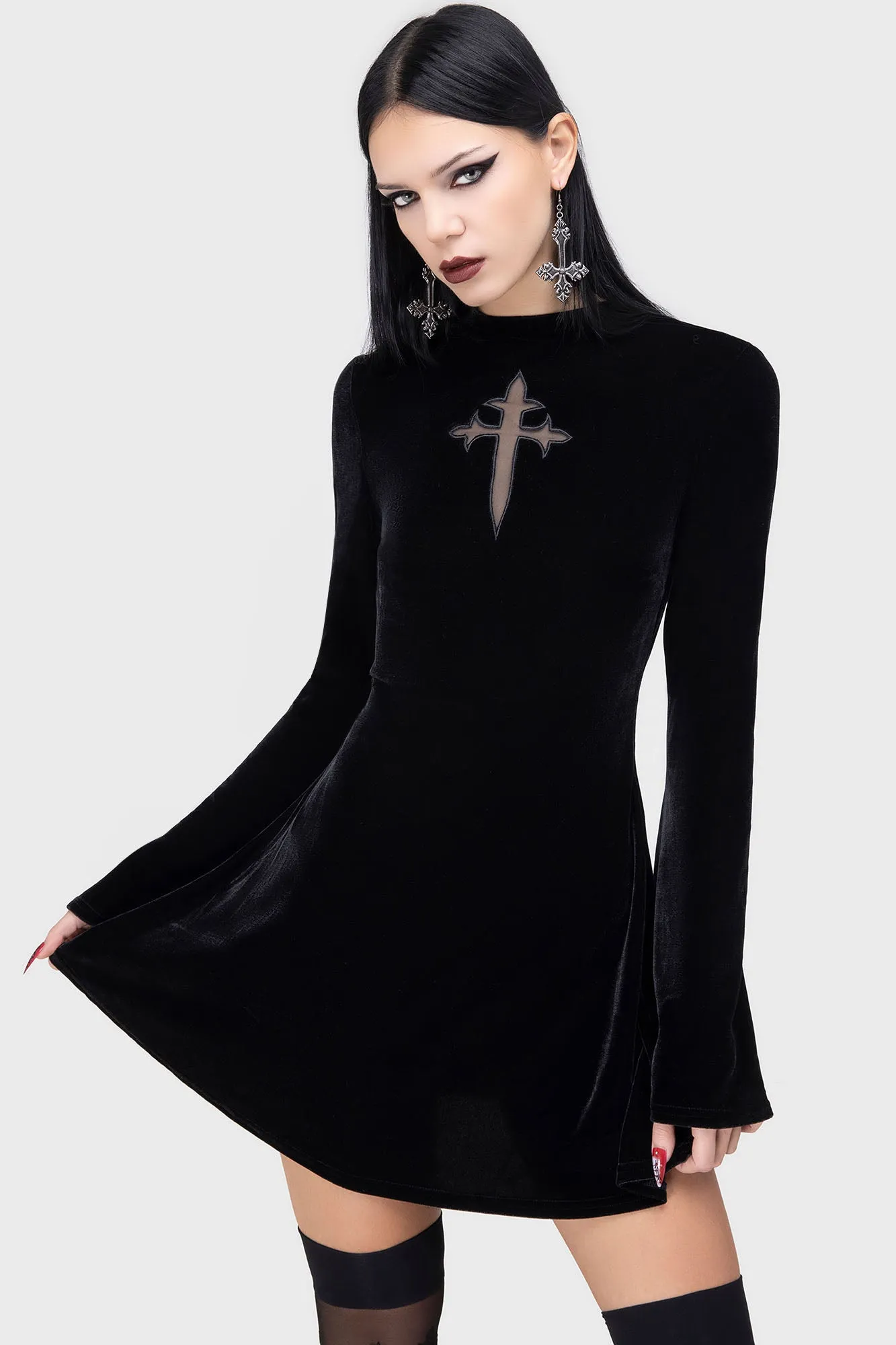 Serenade Of Shadows Mini Dress sold by Killstar product image thumbnail 2