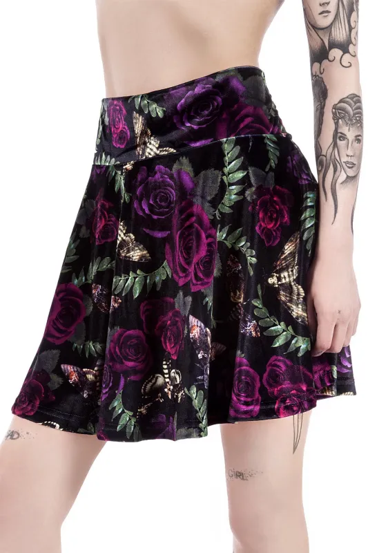 Sabrina Nightlife Skater Skirt [B] - Resurrect sold by Killstar