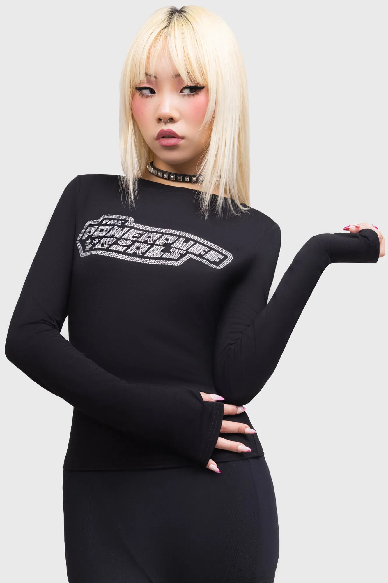 Grl Power Long Sleeve Top sold by Killstar
