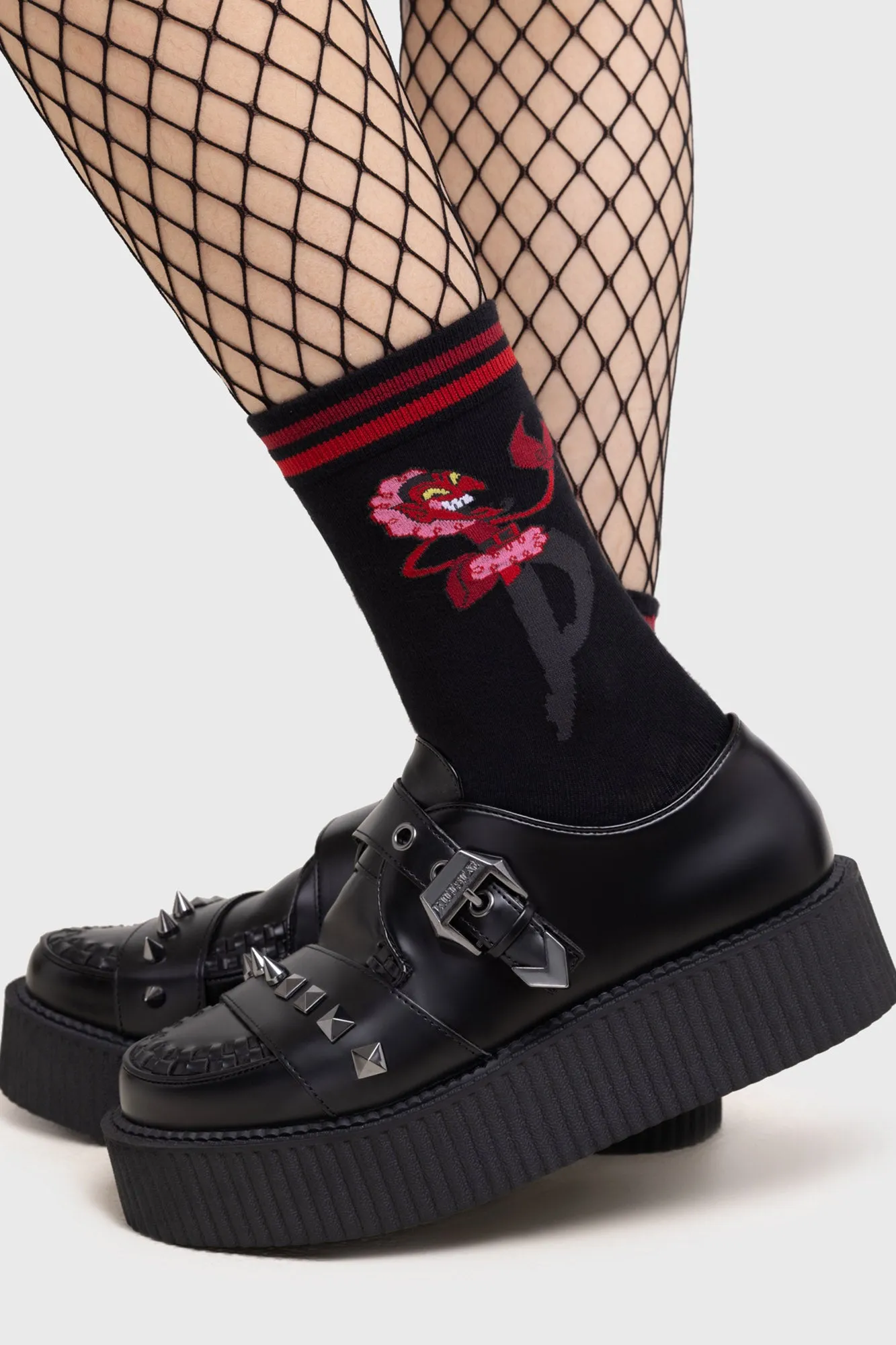 Villain So Evil Ankle Socks sold by Killstar product image thumbnail 2