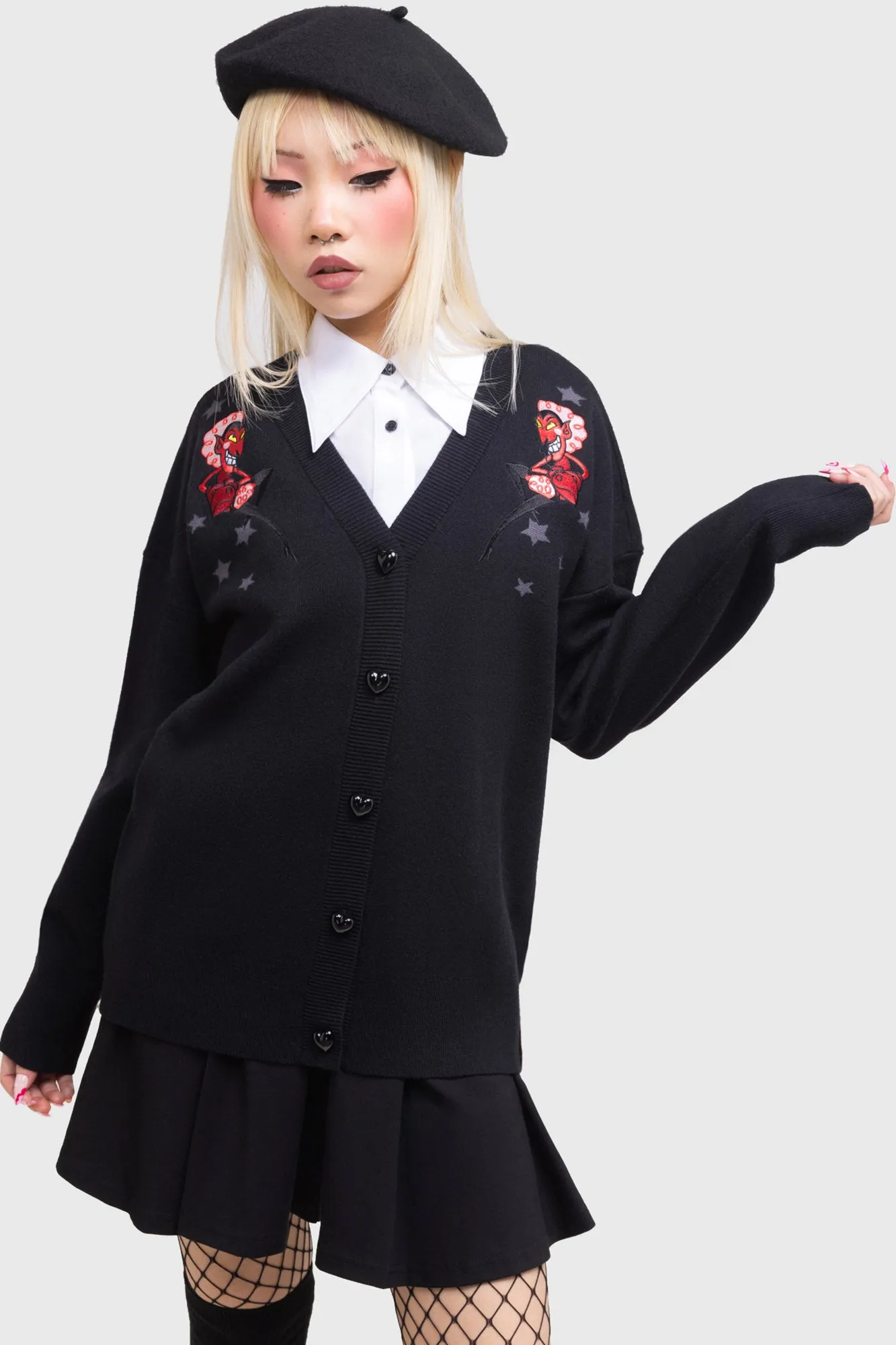 Splendidly Evil Cardigan sold by Killstar product image thumbnail 5