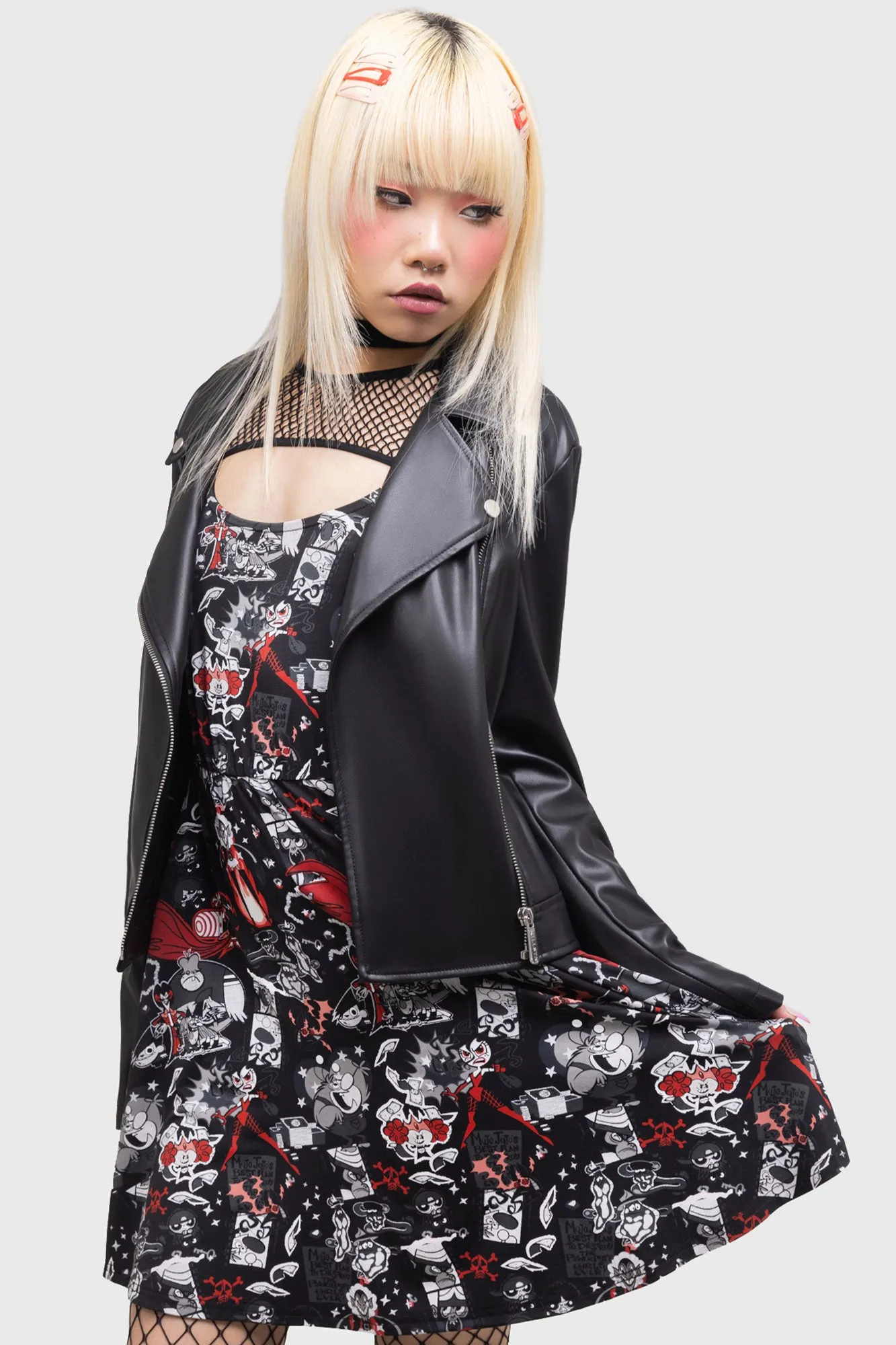 Evil Inside Skater Dress sold by Killstar product image thumbnail 3