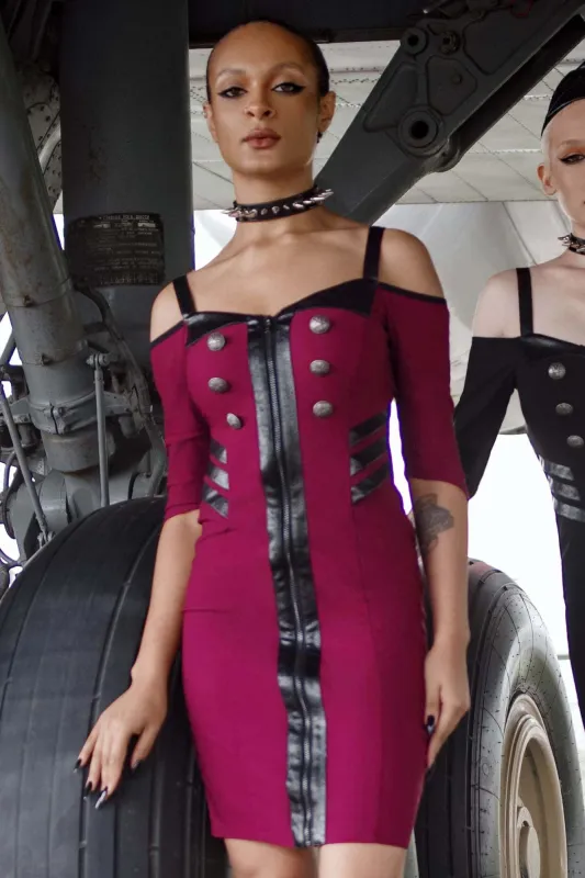 Miss Stardust Midi Dress [BLOOD] - Resurrect sold by Killstar