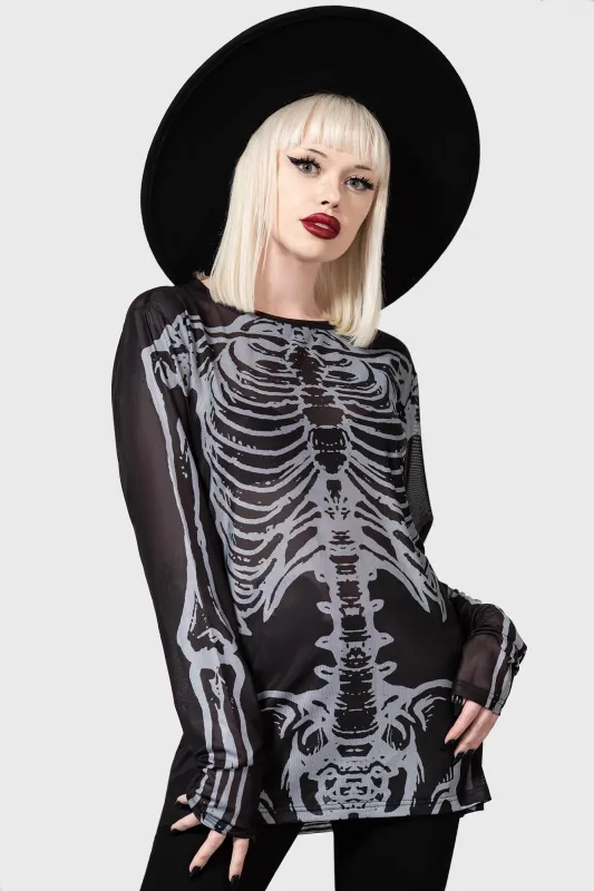 Scapula Long Sleeve Top - Resurrect sold by Killstar