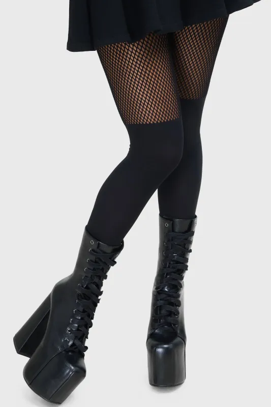 Alona Fishnet Tights sold by Killstar