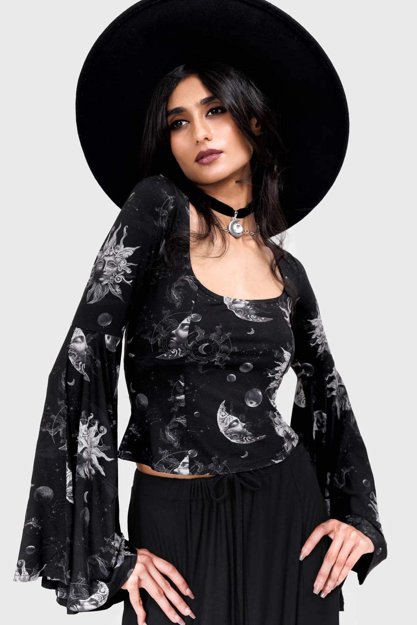 Luminara Top sold by Killstar