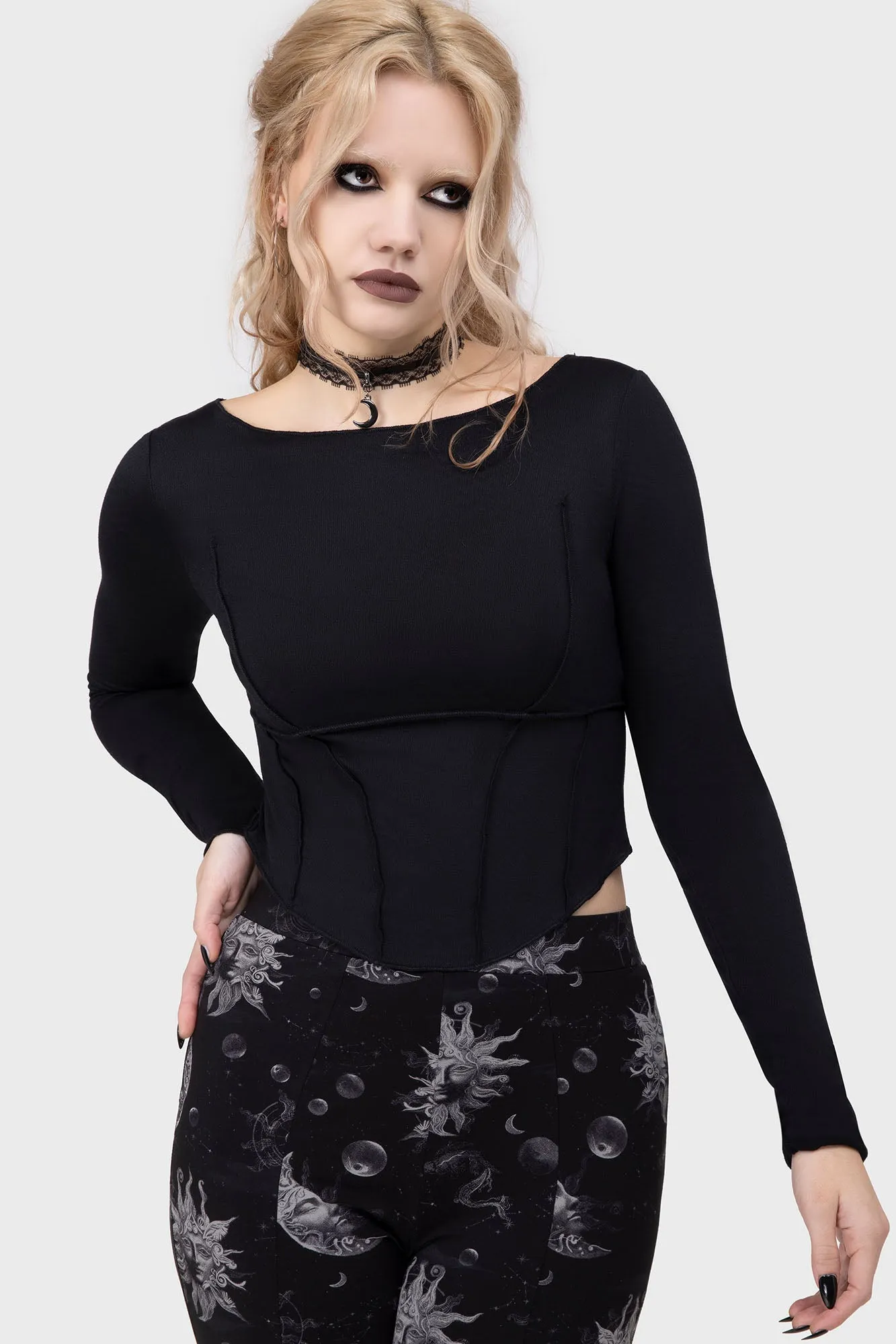Vespera Veil Top sold by Killstar product image thumbnail 2
