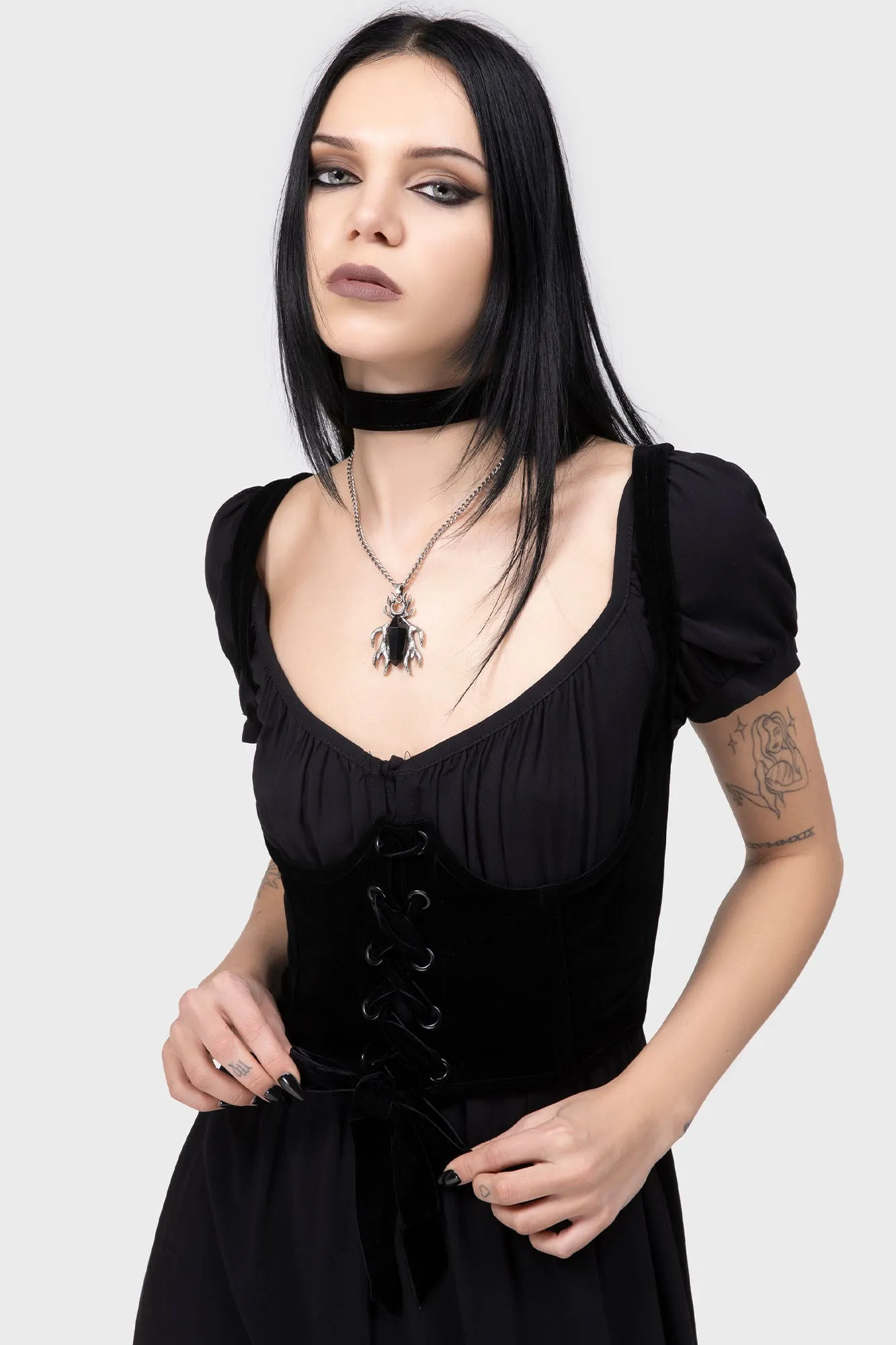 Gloom & Garter Underbust Corset sold by Killstar product image thumbnail 2