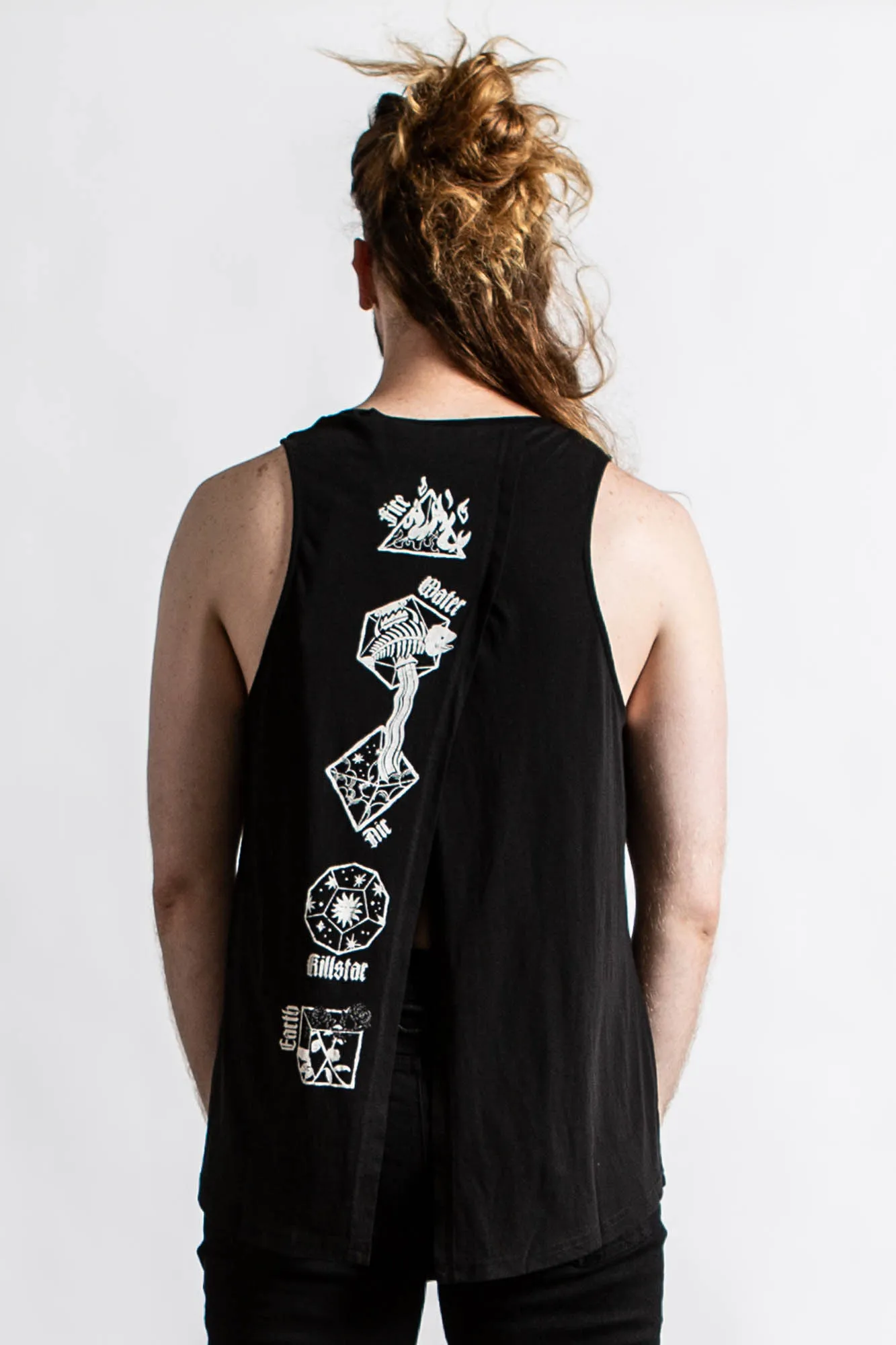 Meditate Vest Top - Resurrect sold by Killstar product image thumbnail 4