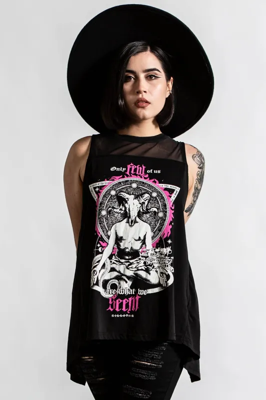 Meditate Vest Top - Resurrect sold by Killstar