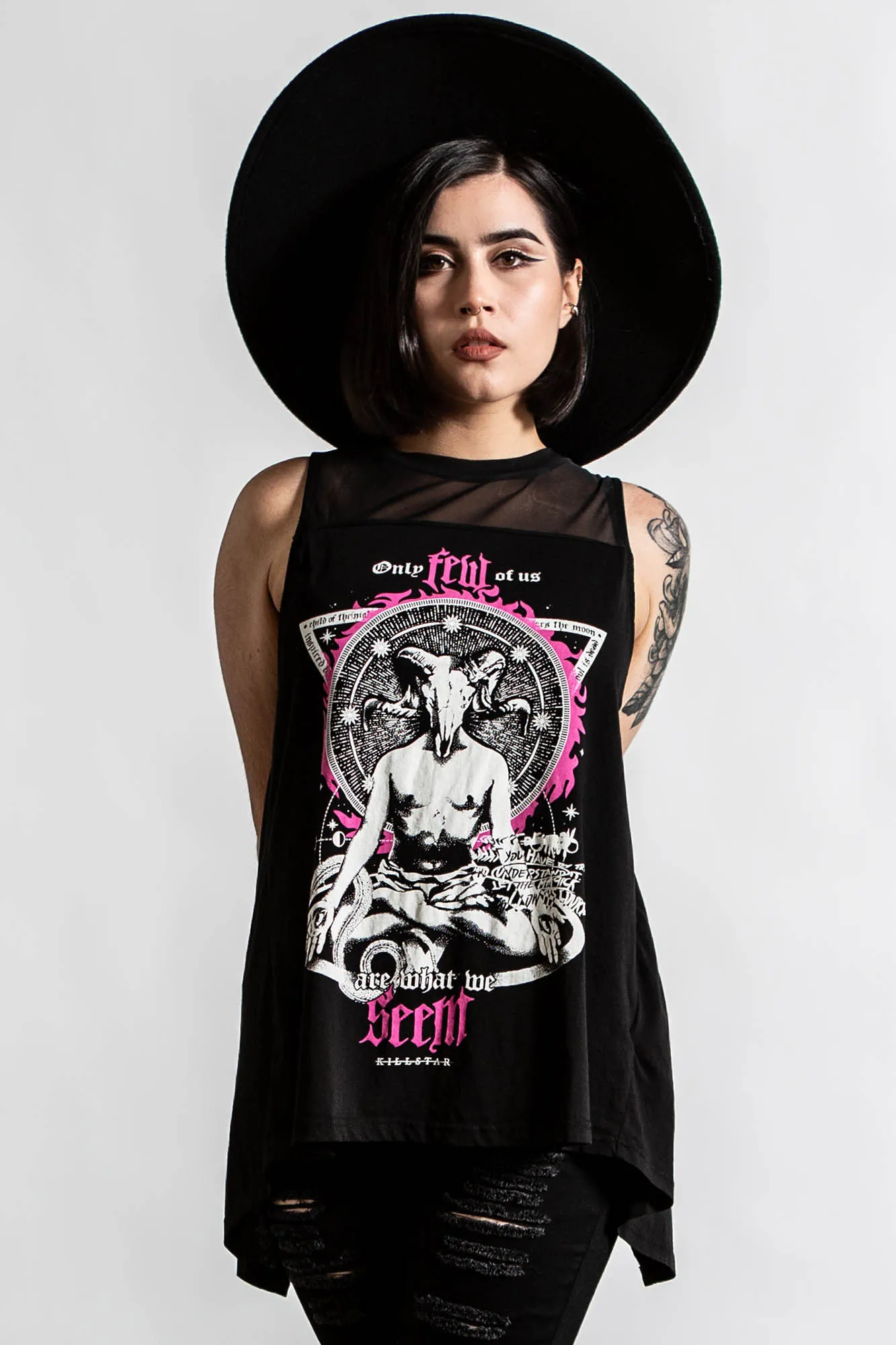 Meditate Vest Top - Resurrect sold by Killstar