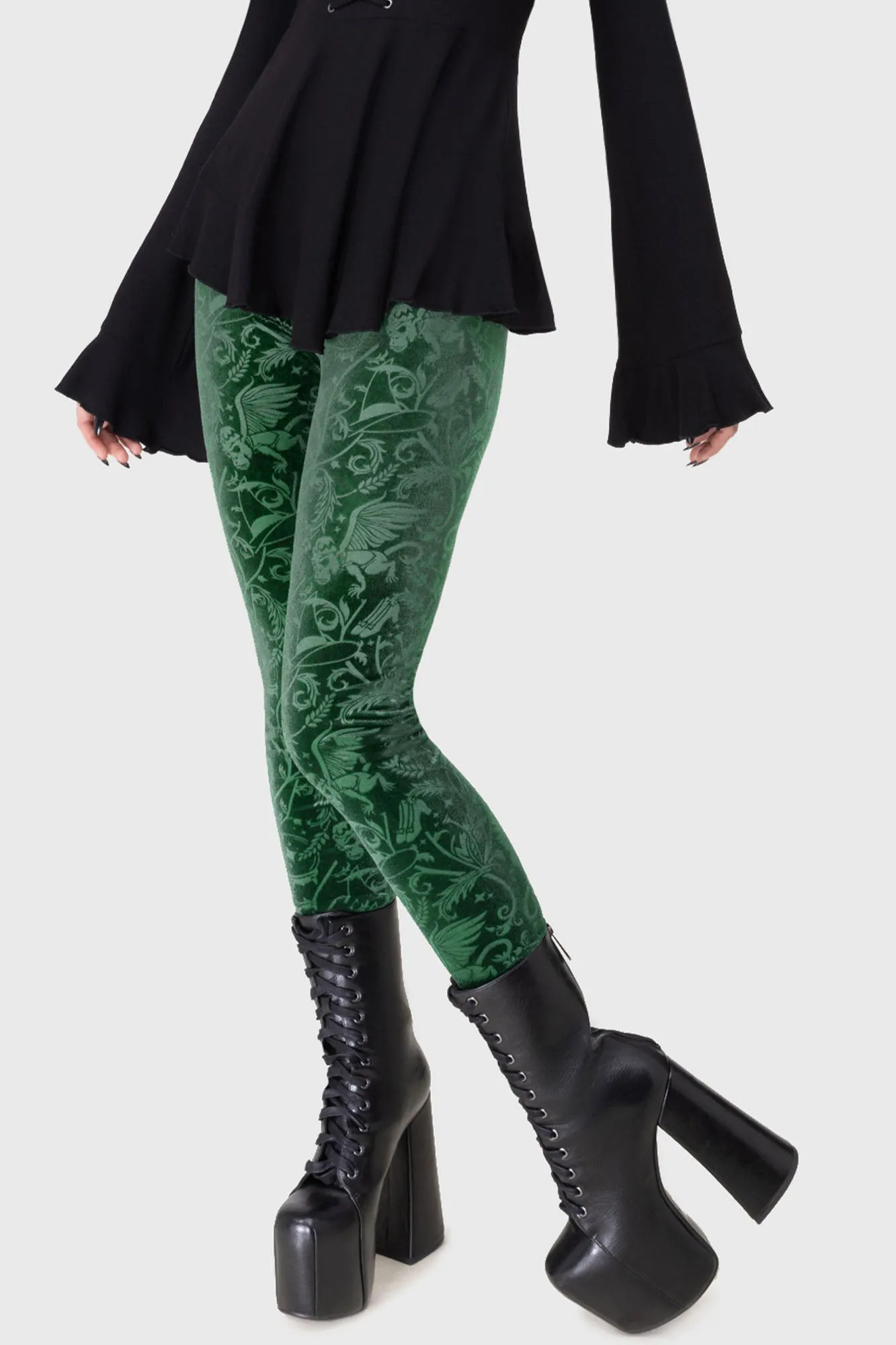 Emerald Envy Leggings sold by Killstar product image thumbnail 2