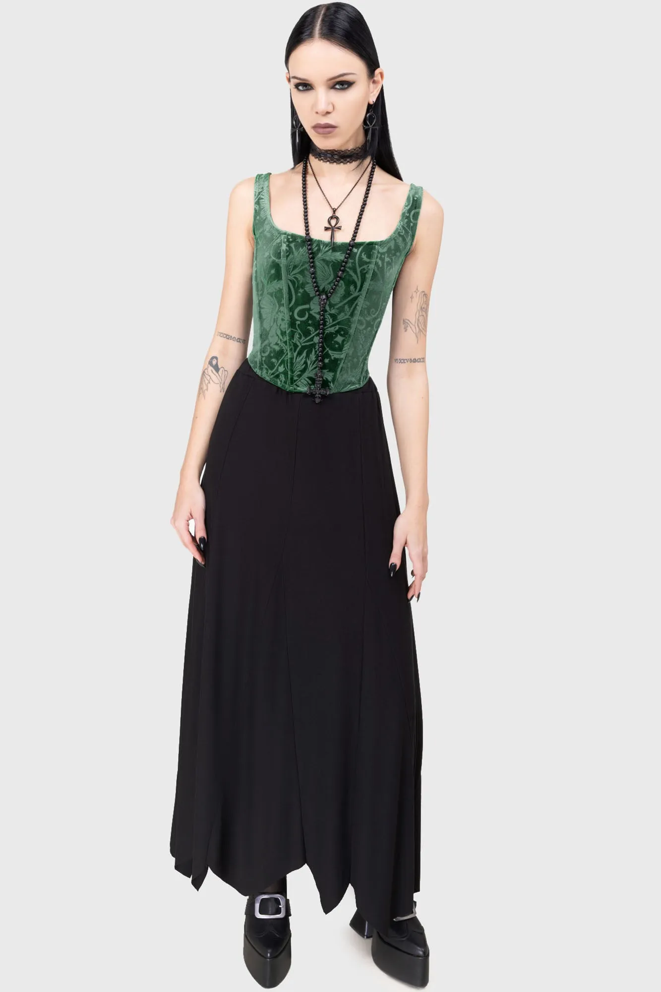 Emerald Envy Corset Top sold by Killstar product image thumbnail 2