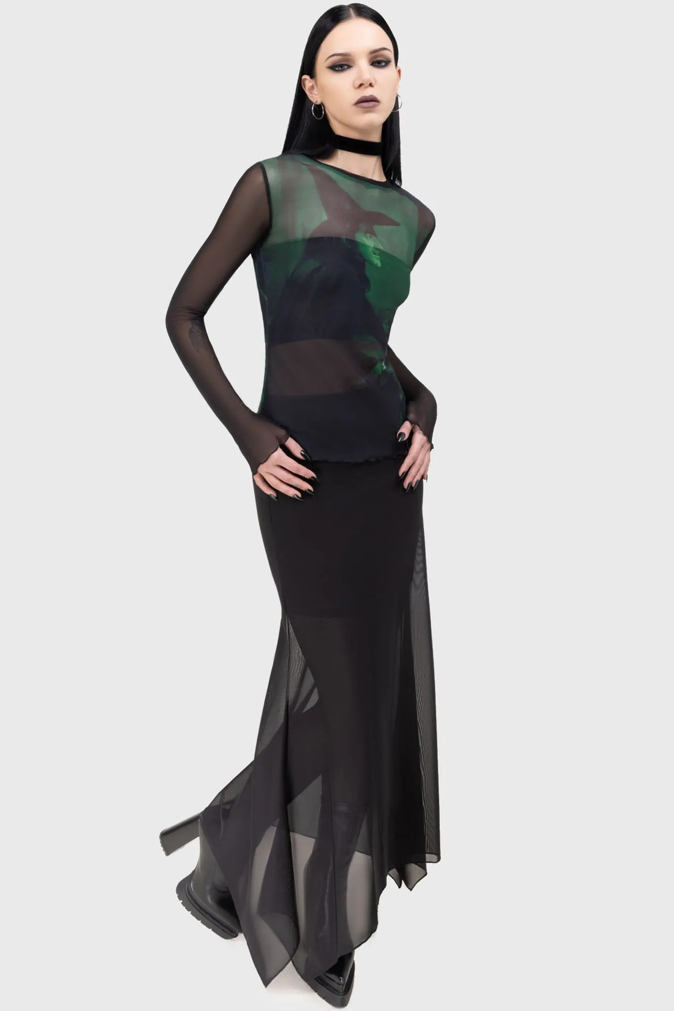 Truly Wicked Mesh Top sold by Killstar product image thumbnail 2