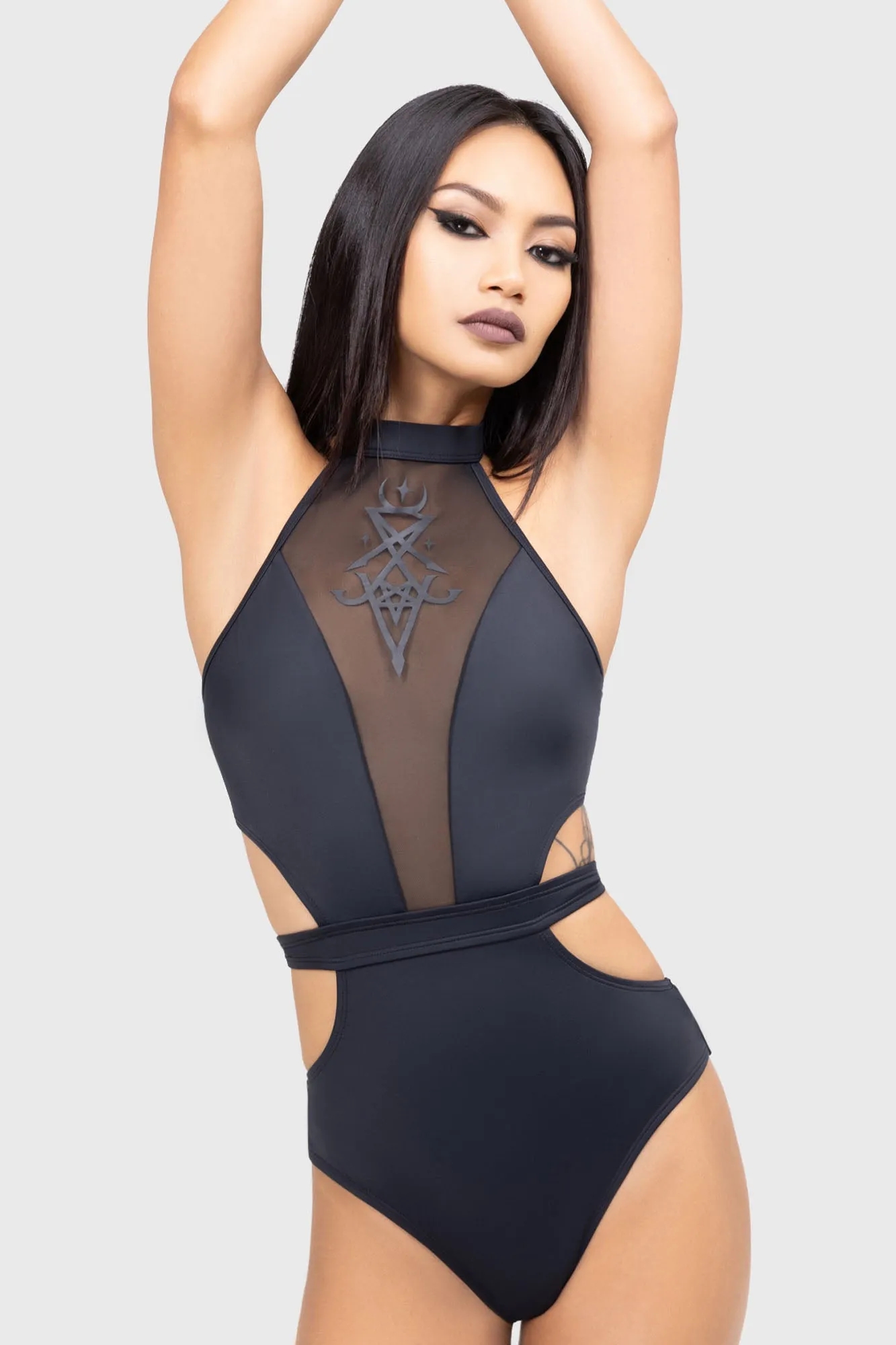 Grave Dive Swimsuit sold by Killstar product image thumbnail 4