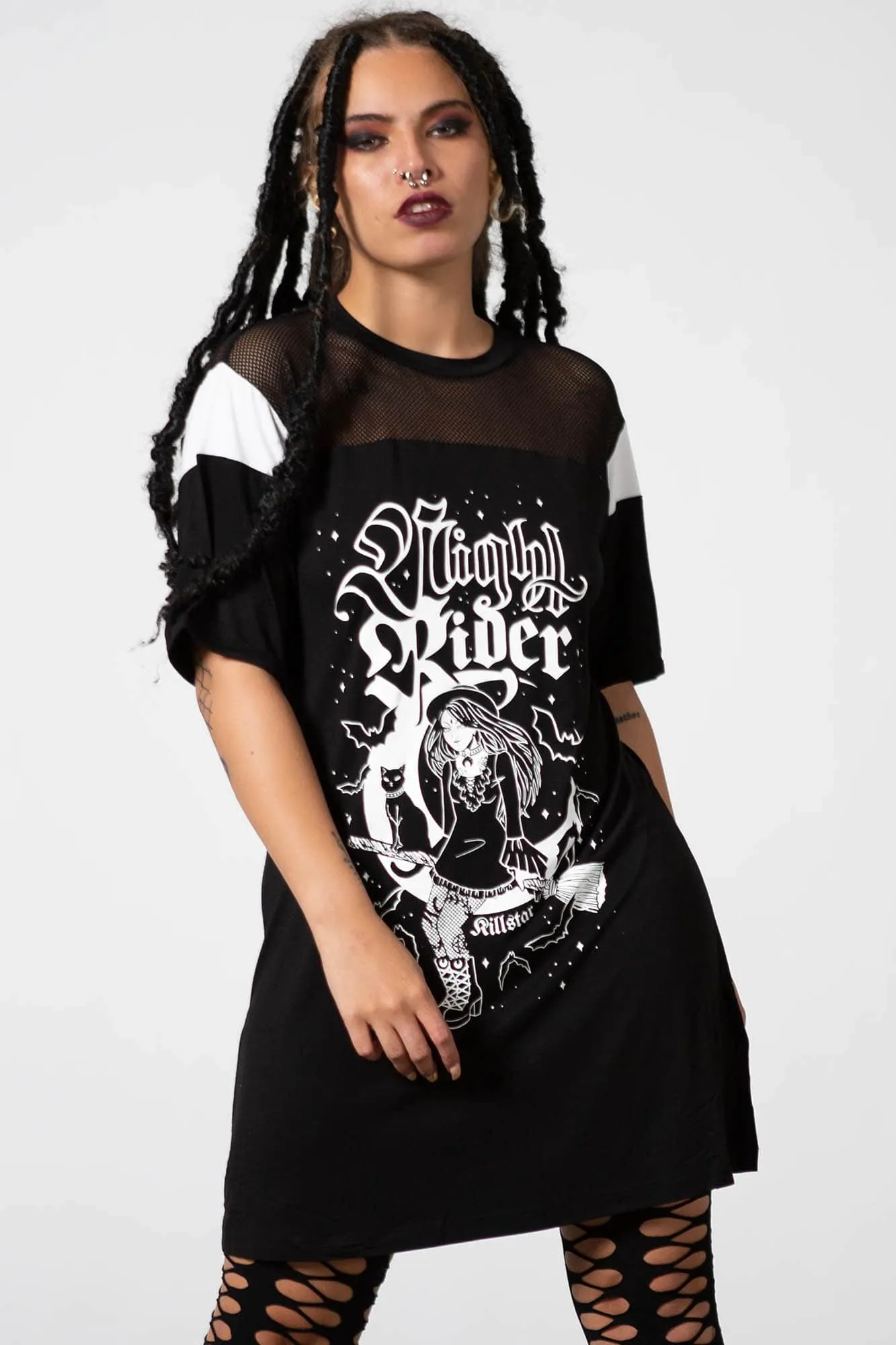 Nightrider Mesh Dress - Resurrect sold by Killstar