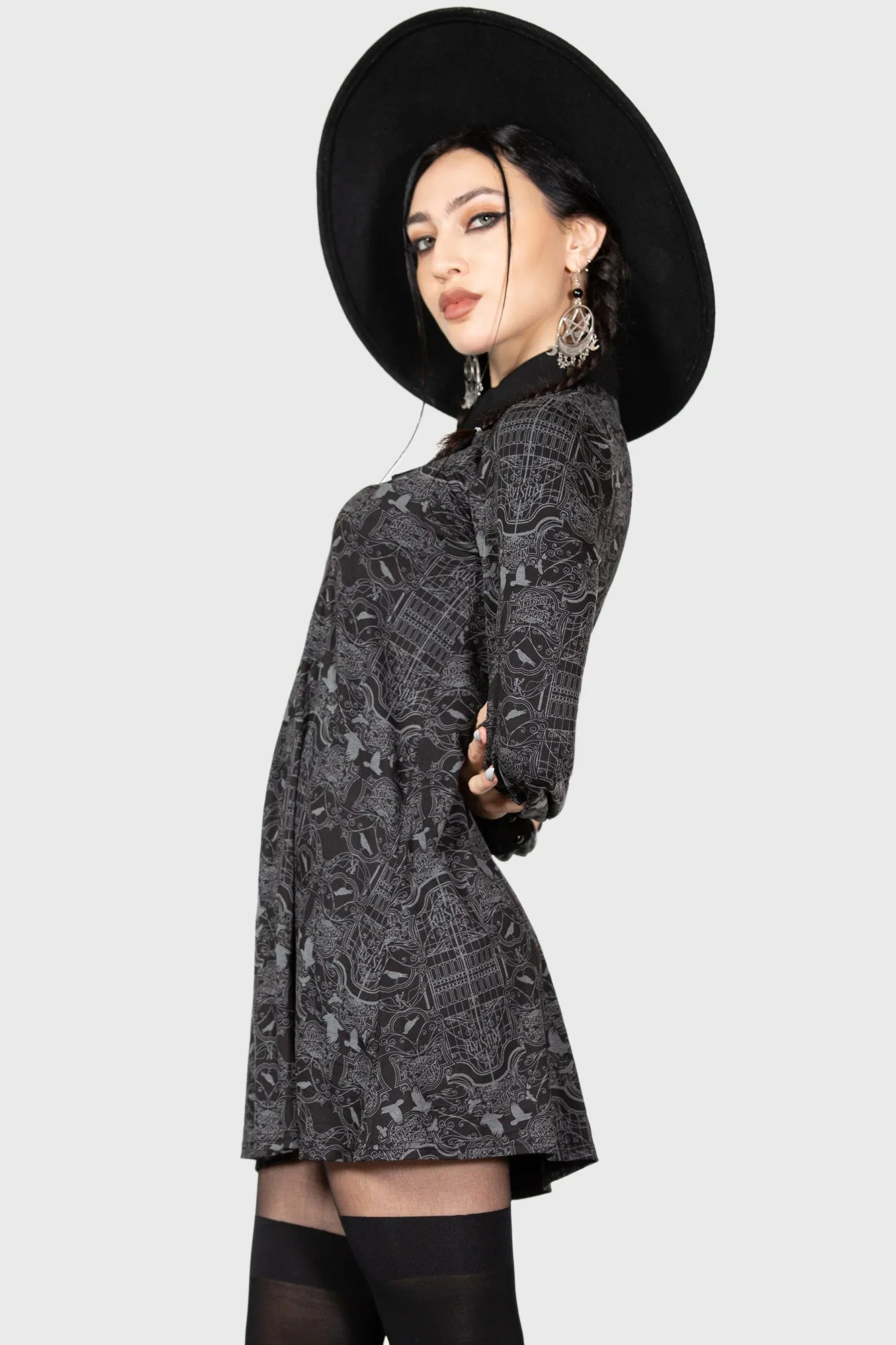 Nightshade Society Mini Dress - Resurrect sold by Killstar product image thumbnail 5