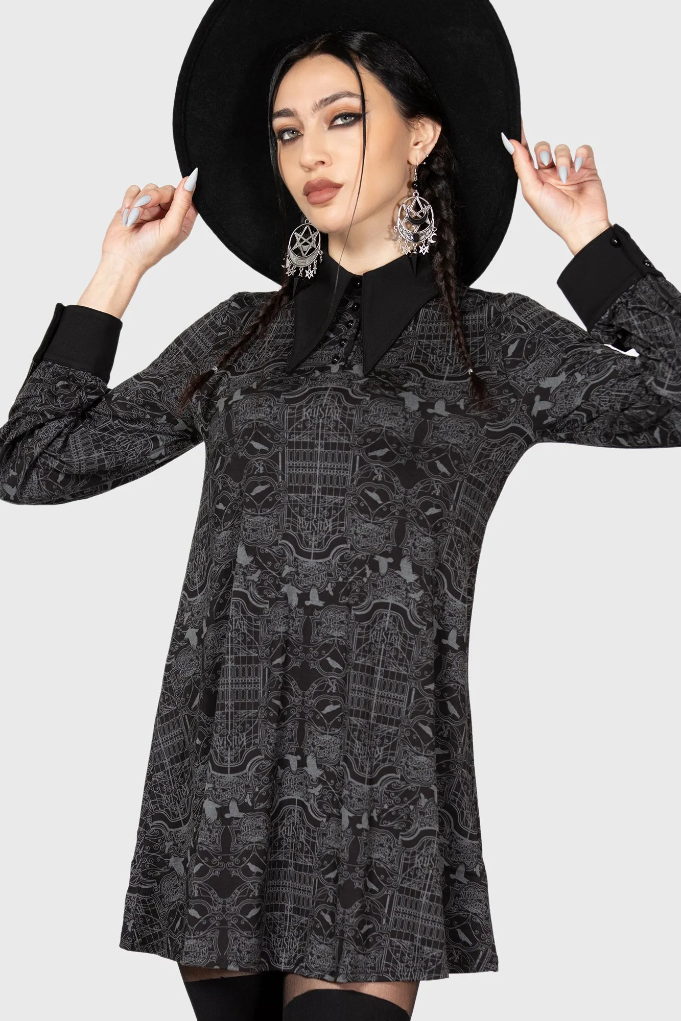 Nightshade Society Mini Dress - Resurrect sold by Killstar product image thumbnail 4