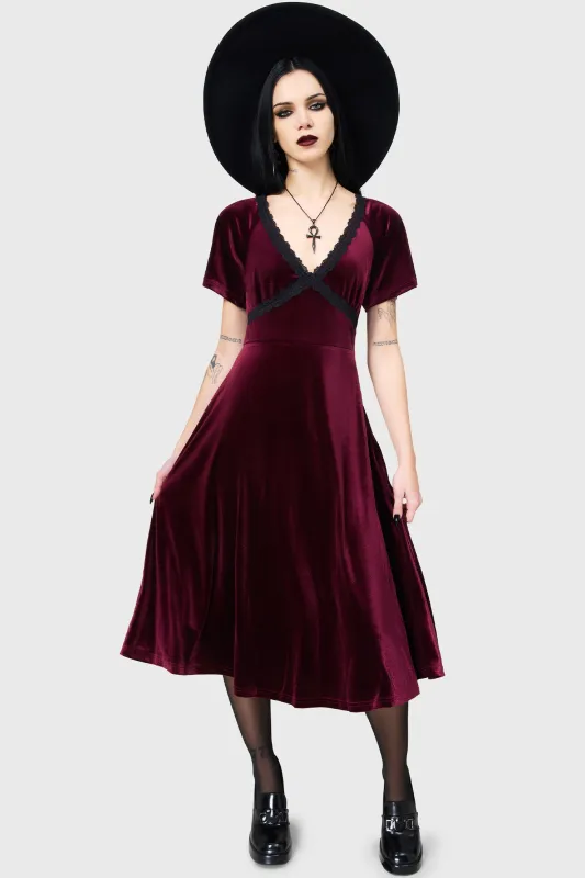 Echelia Dress [RED] sold by Killstar