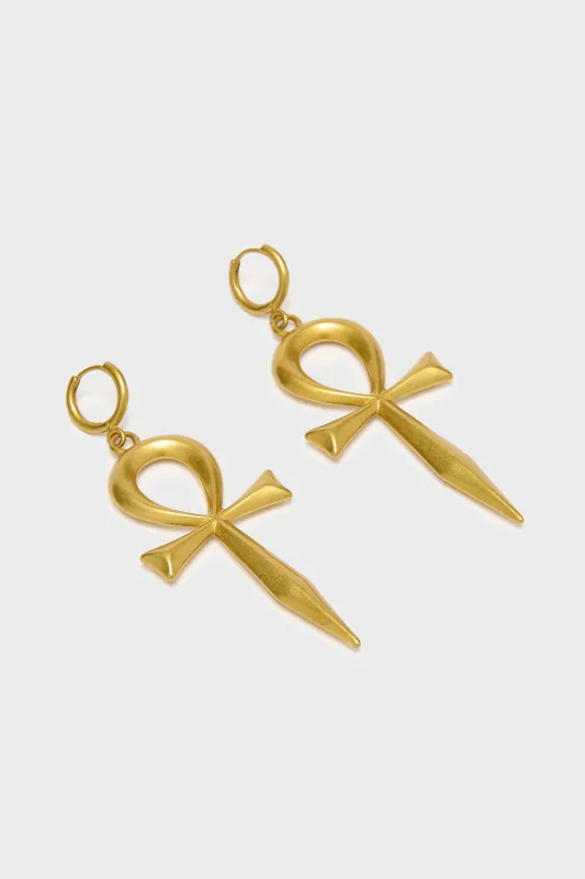 Resurrection Earrings [GOLD] sold by Killstar