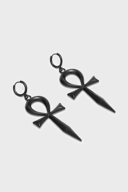 Resurrection Earrings [BLACK] sold by Killstar