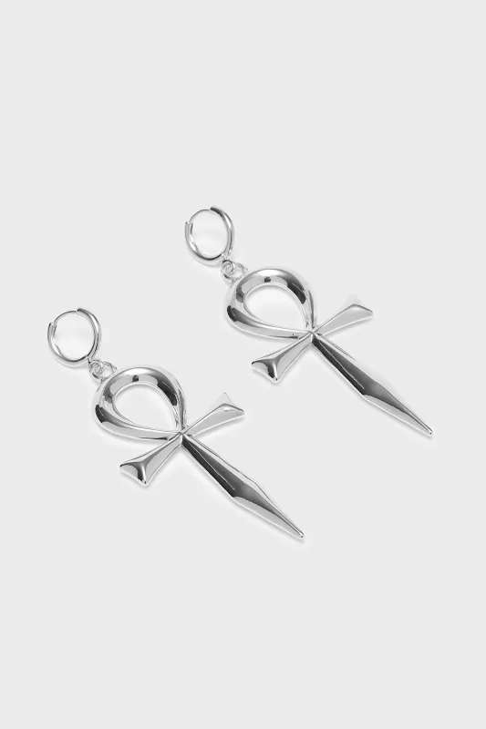 Resurrection Earrings [SILVER] sold by Killstar