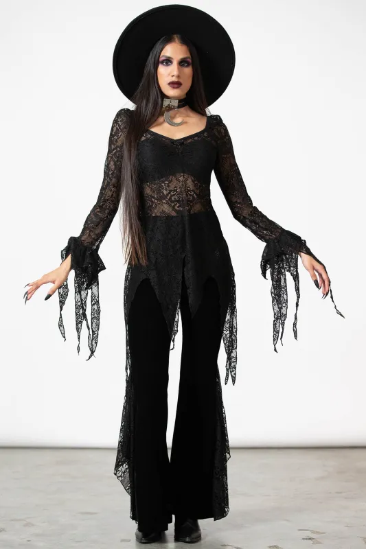 Faythe Lace Top - Resurrect sold by Killstar