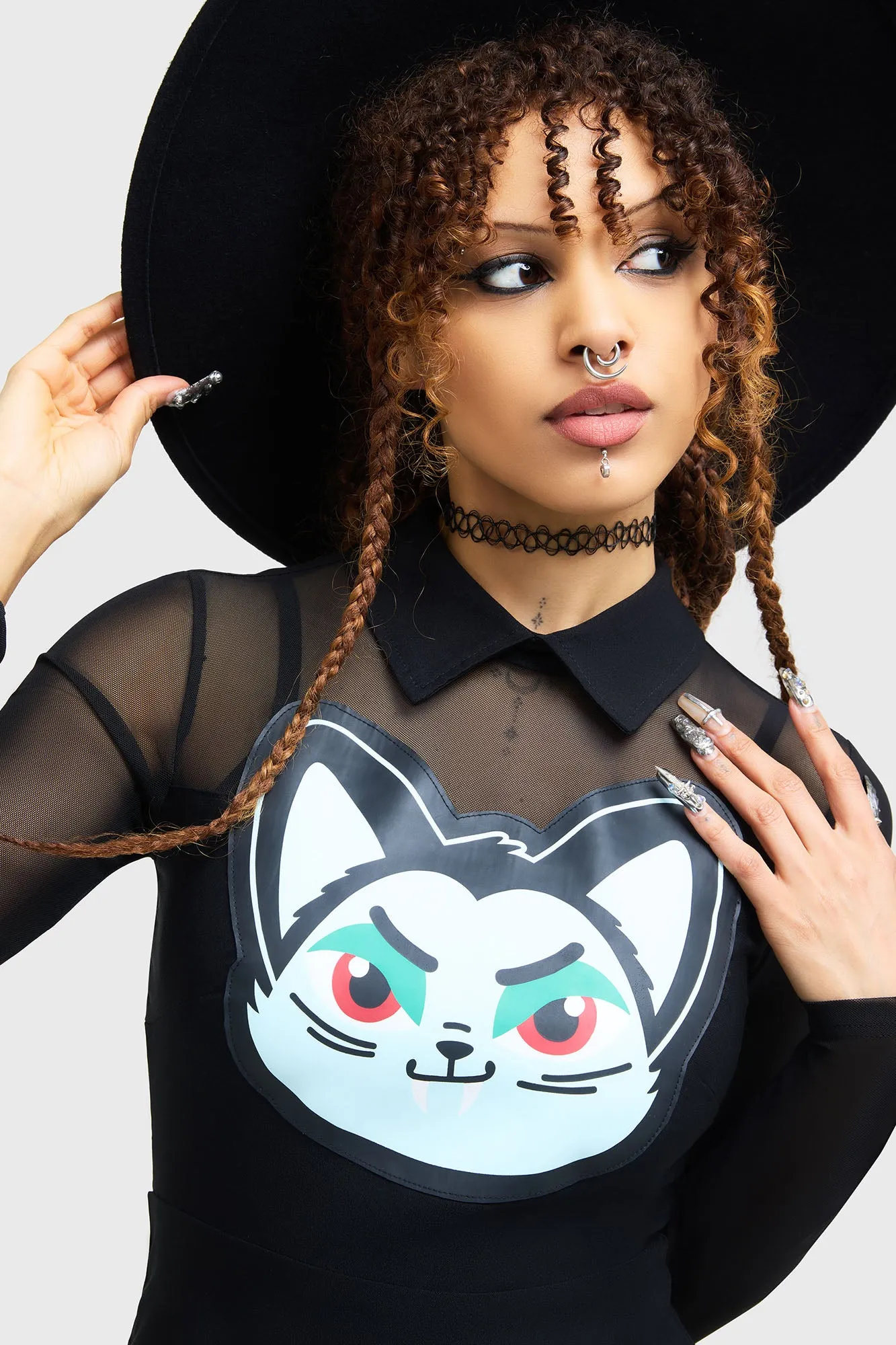 Feeling Fangtastic Skater Dress sold by Killstar product image thumbnail 3