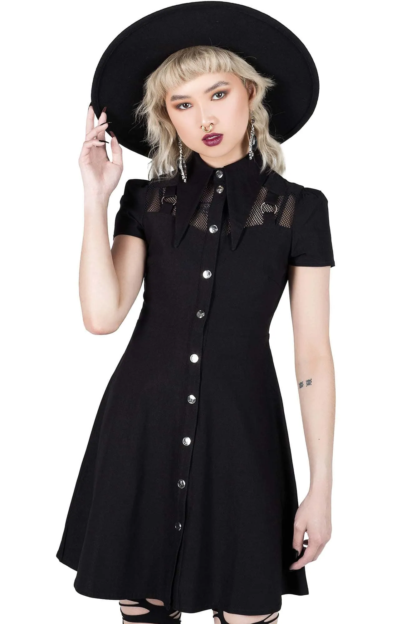 Jovana Collar & Ring Dress sold by Killstar product image thumbnail 2