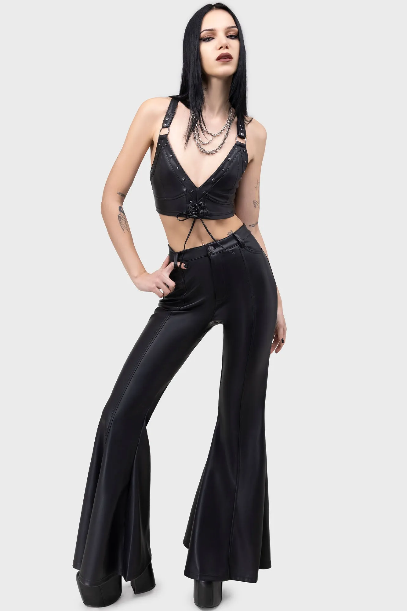 Deaths Denime Flares sold by Killstar product image thumbnail 5