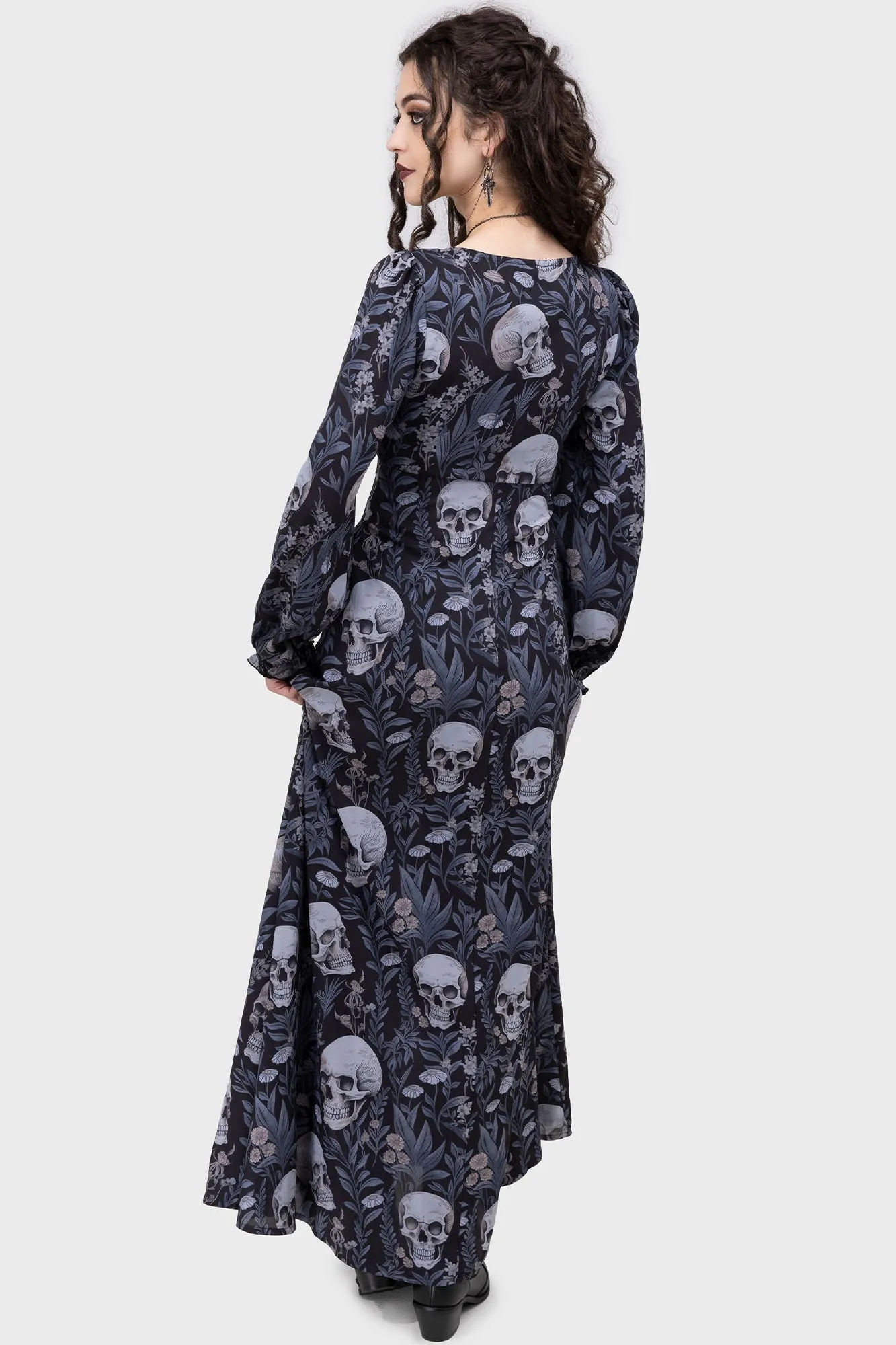 Death's Head Maxi Dress sold by Killstar product image thumbnail 3
