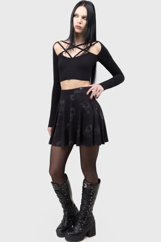 Excellent Day For An Exorcism Skater Skirt sold by Killstar
