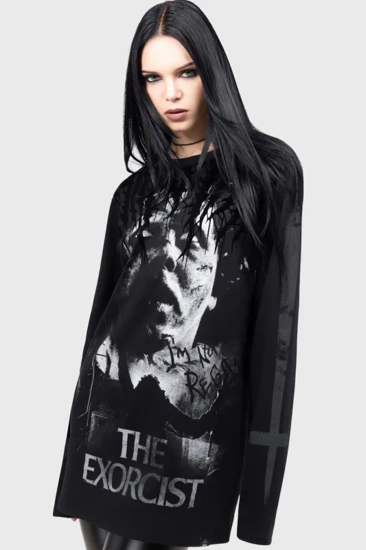 I'm Not Regan Long Sleeved Top sold by Killstar