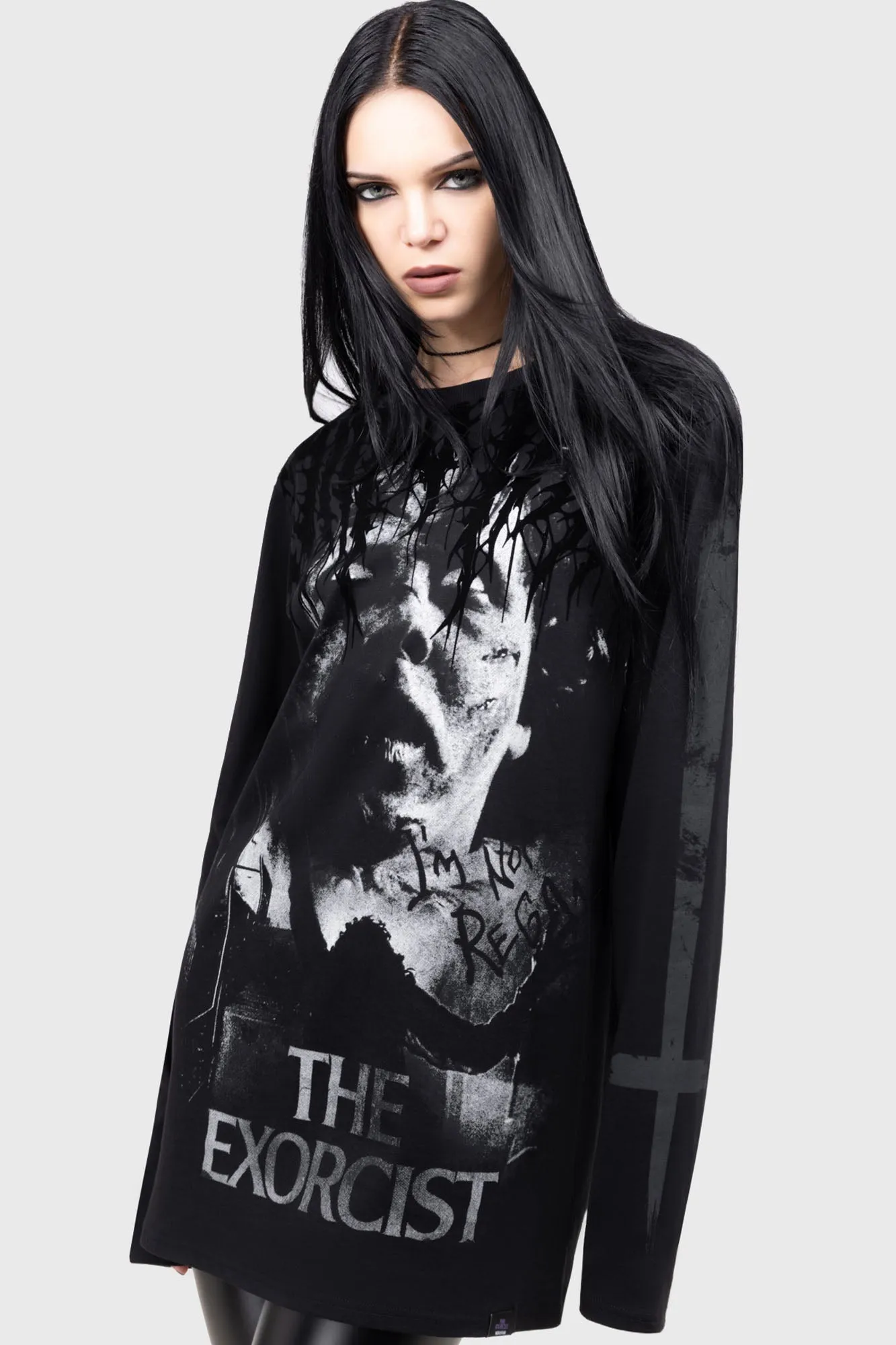 I'm Not Regan Long Sleeved Top sold by Killstar