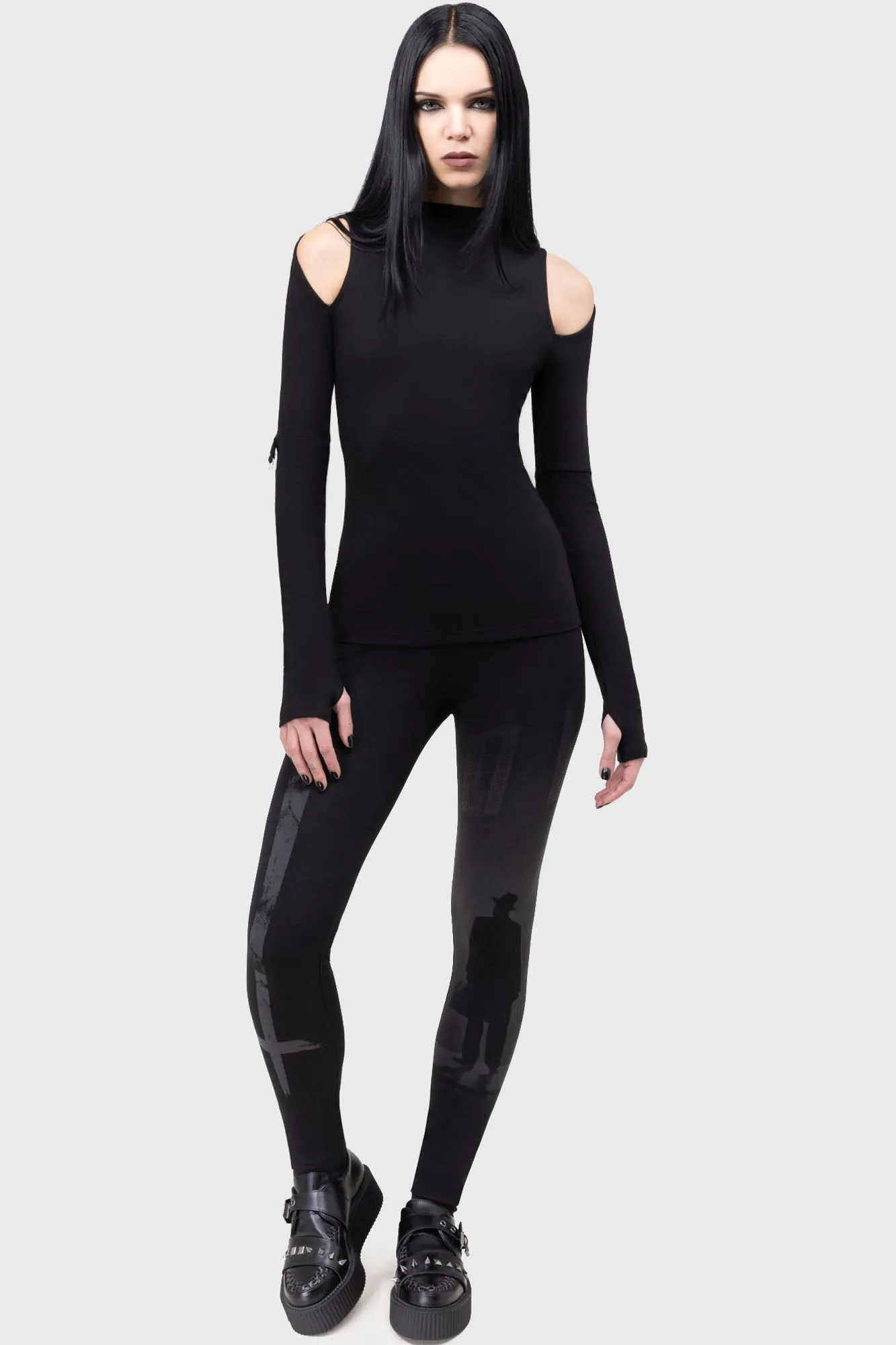 Night Walk Leggings sold by Killstar product image thumbnail 3