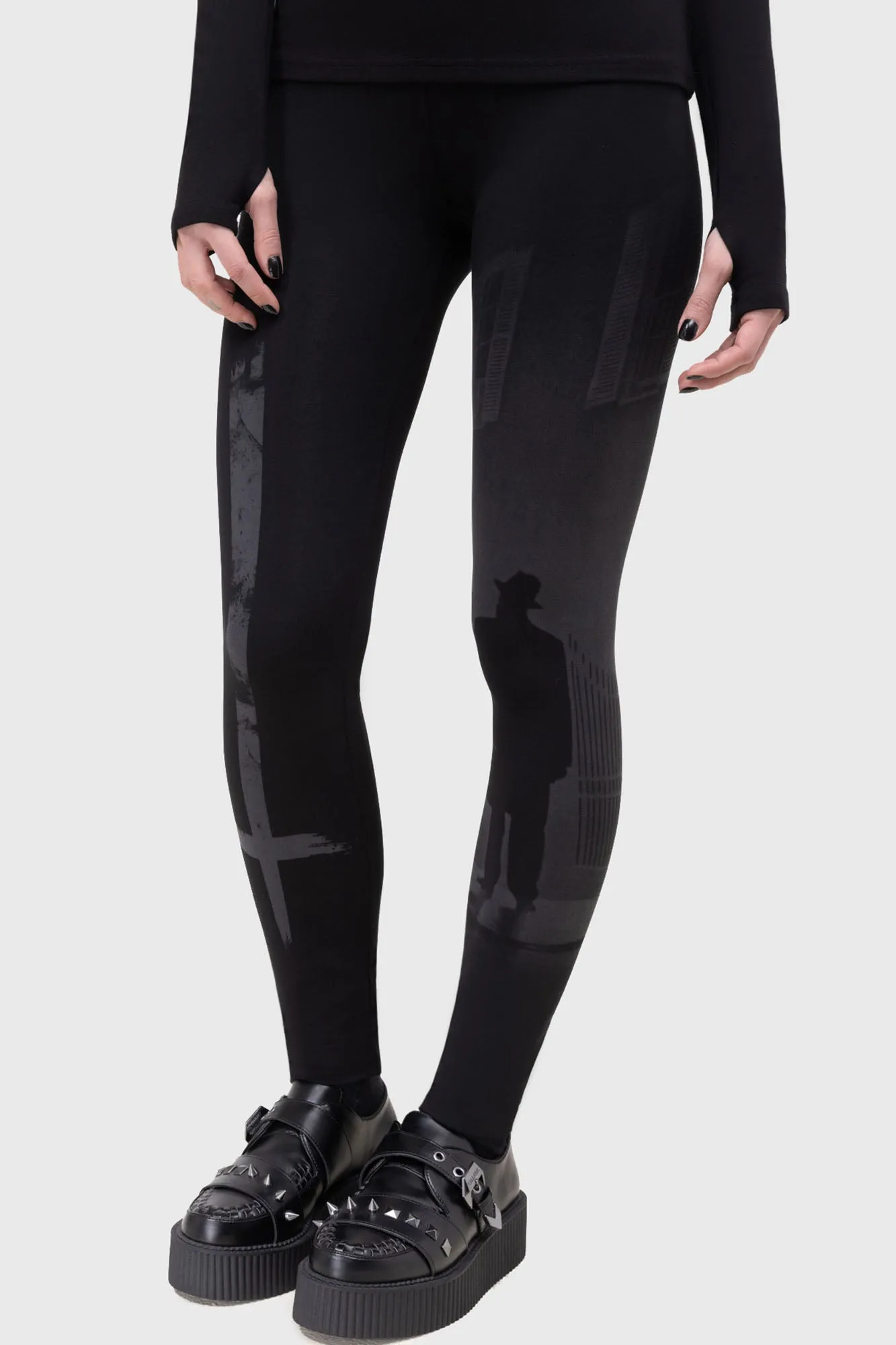 Night Walk Leggings sold by Killstar product image thumbnail 4