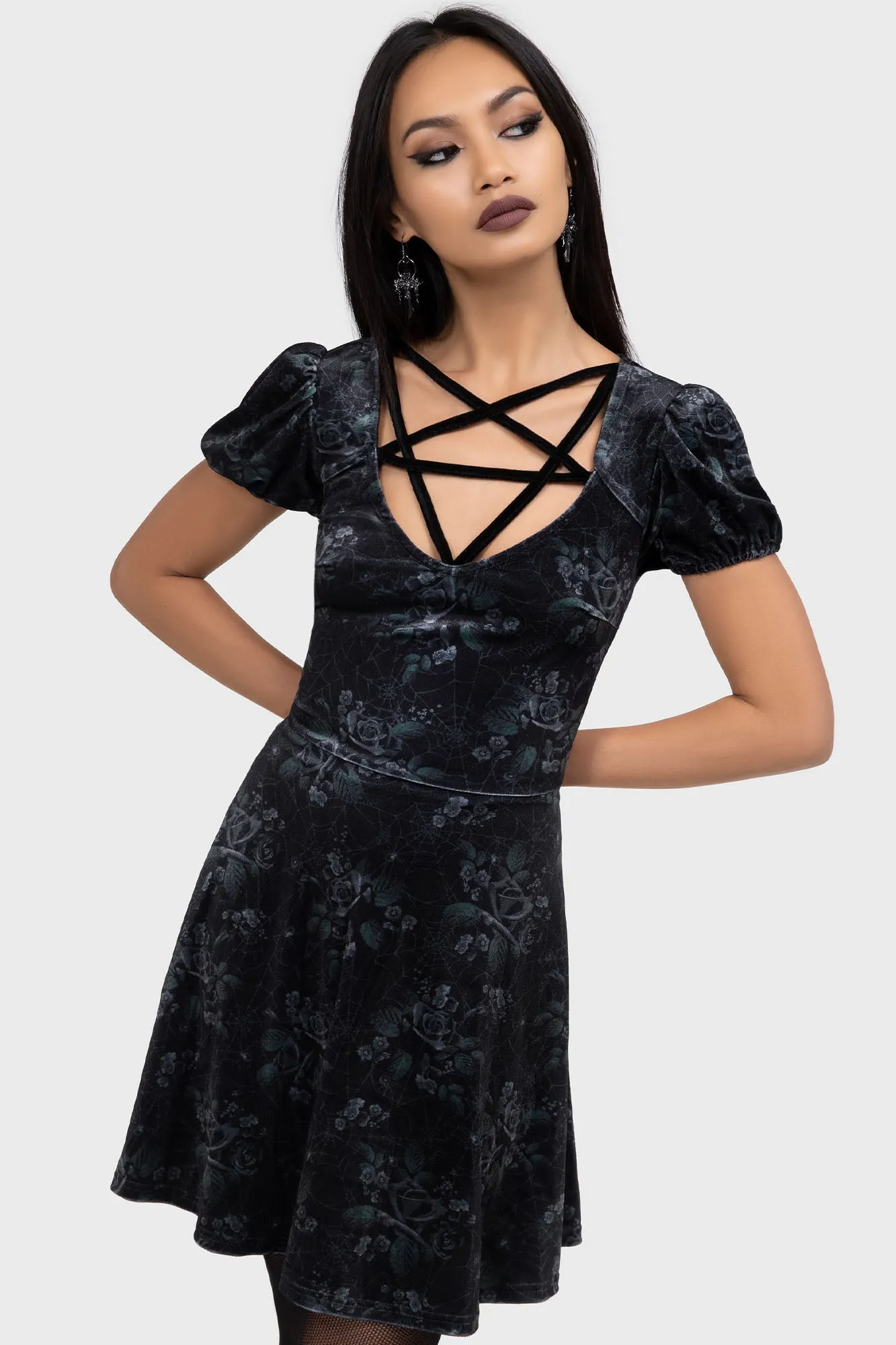 Moonlit Pentacle Dress sold by Killstar