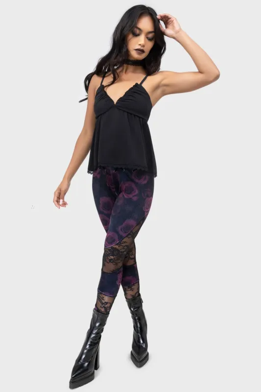 Twilight Rose Leggings sold by Killstar