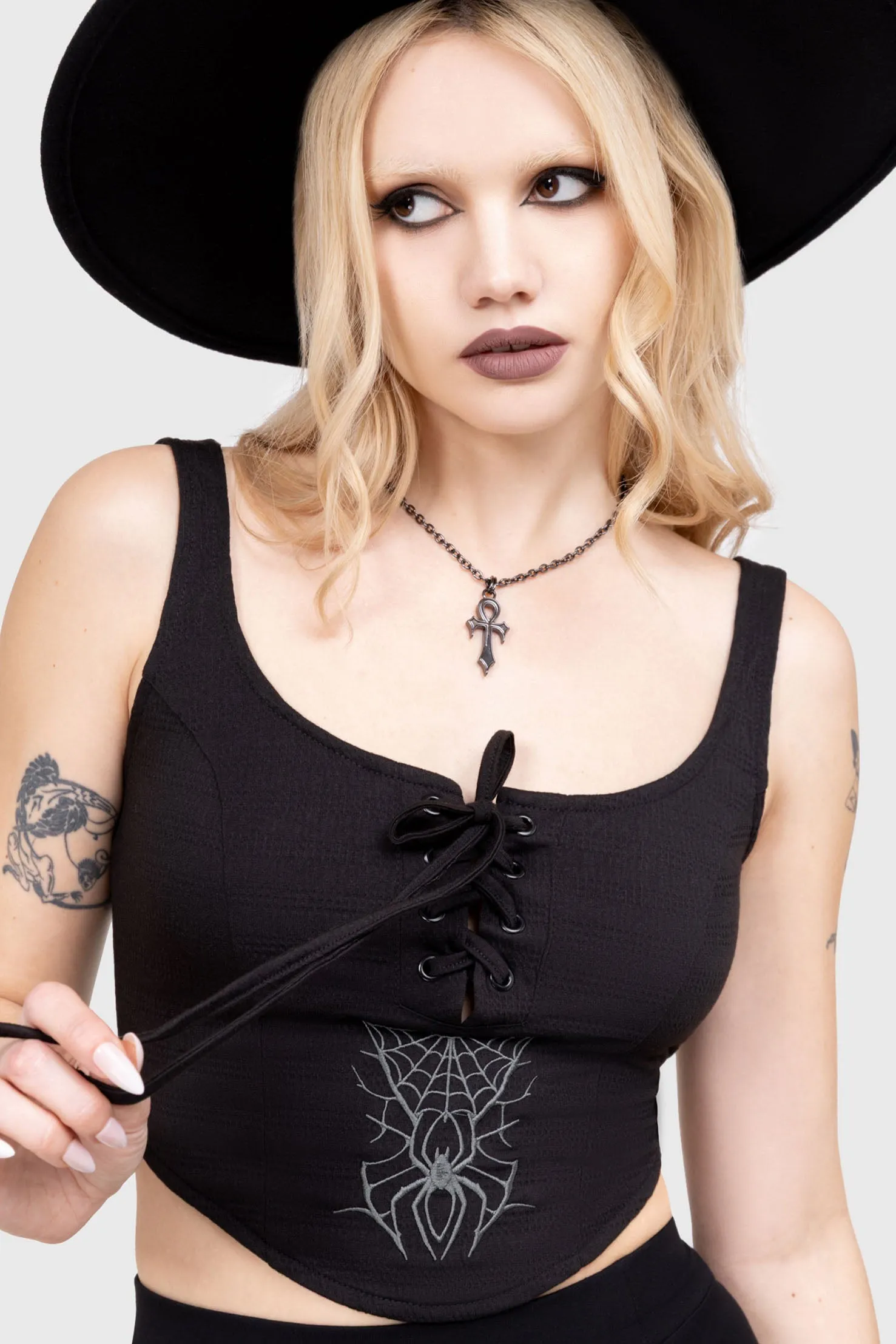 Grimwatch Corset Top sold by Killstar product image thumbnail 3