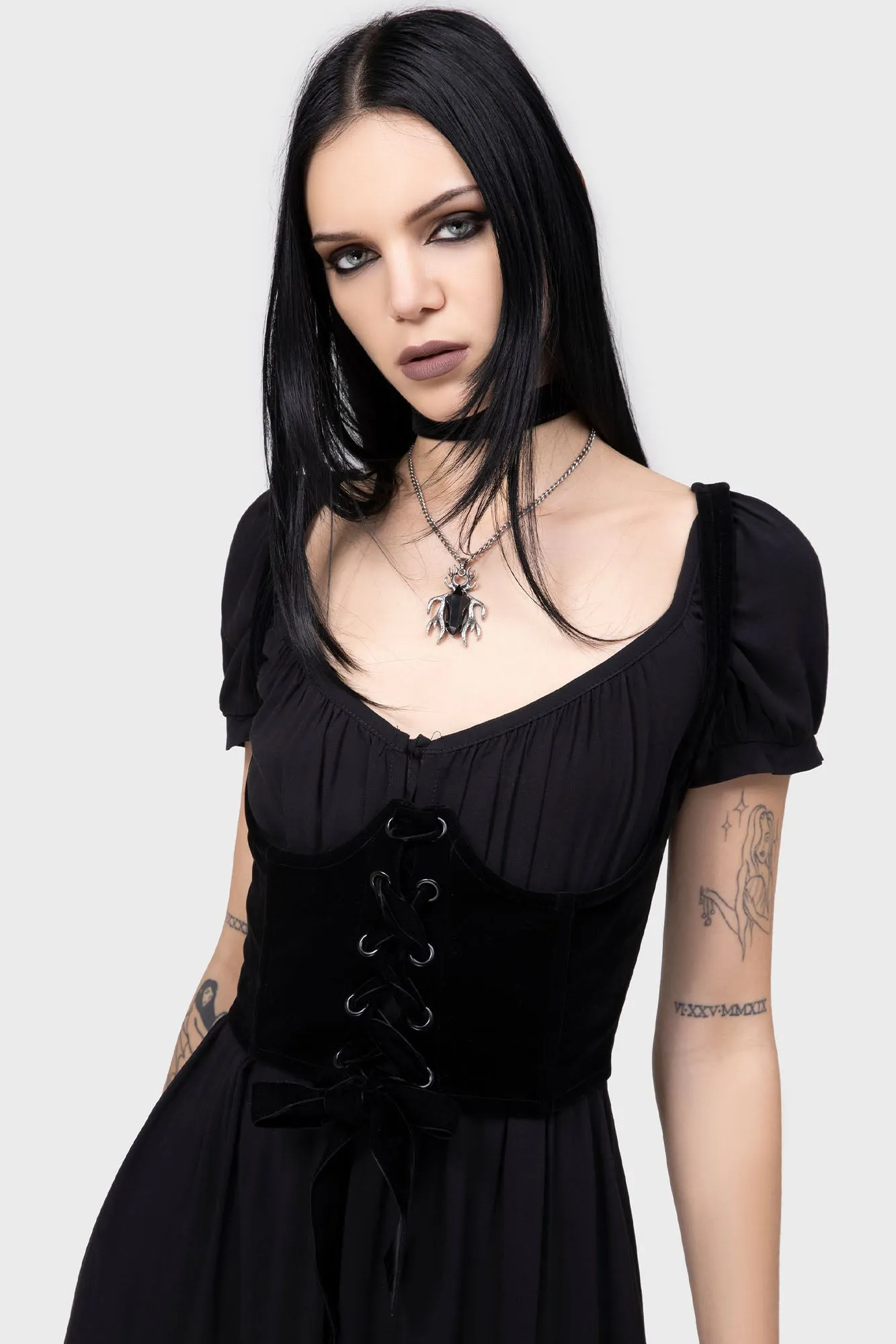 Gloom & Garter Underbust Corset Top sold by Killstar