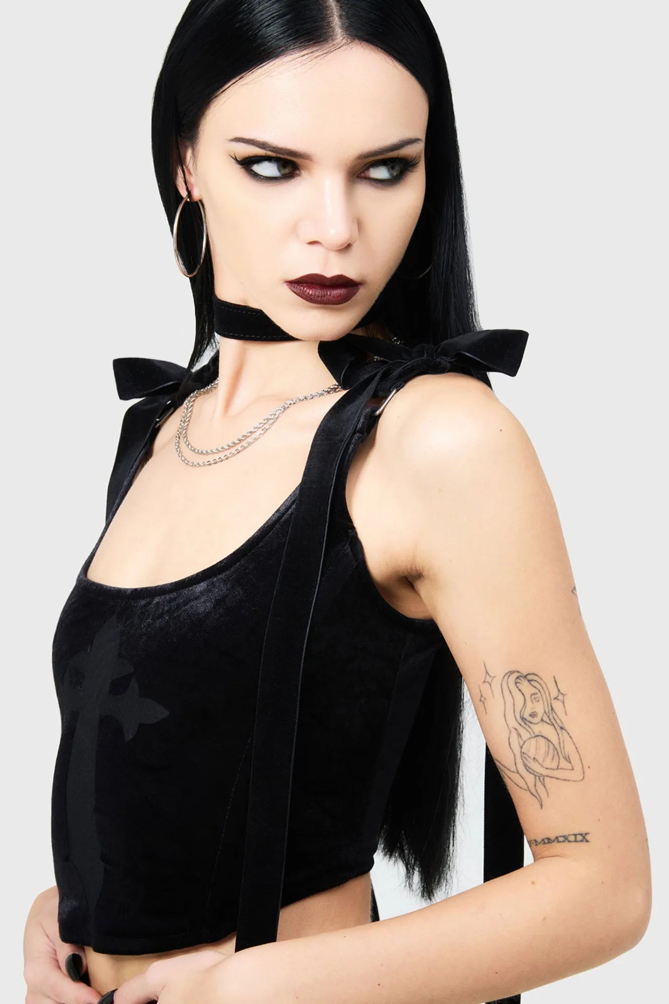 Shadowkin Corset Top sold by Killstar product image thumbnail 5