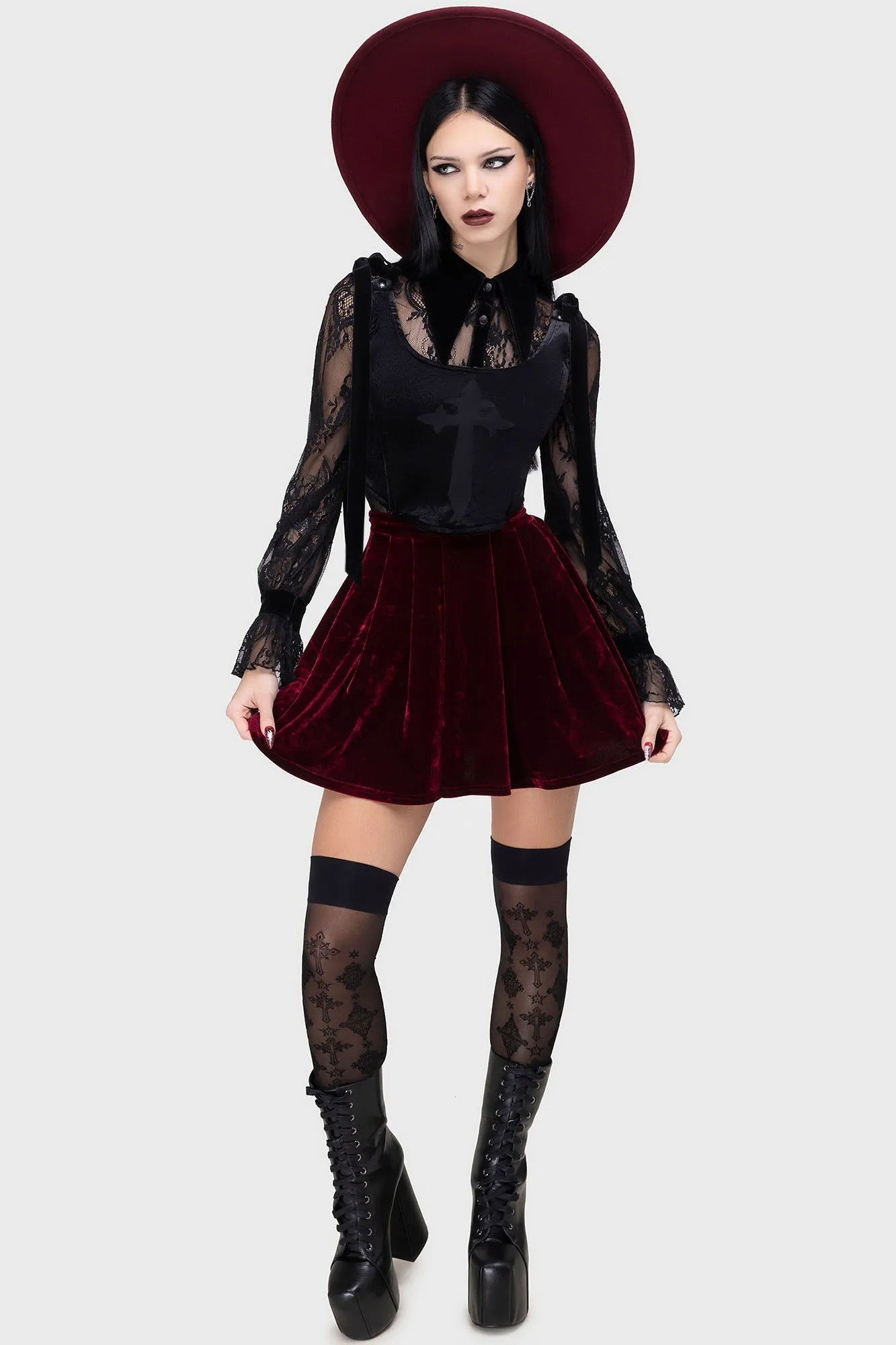 Shadowkin Corset Top sold by Killstar product image thumbnail 4