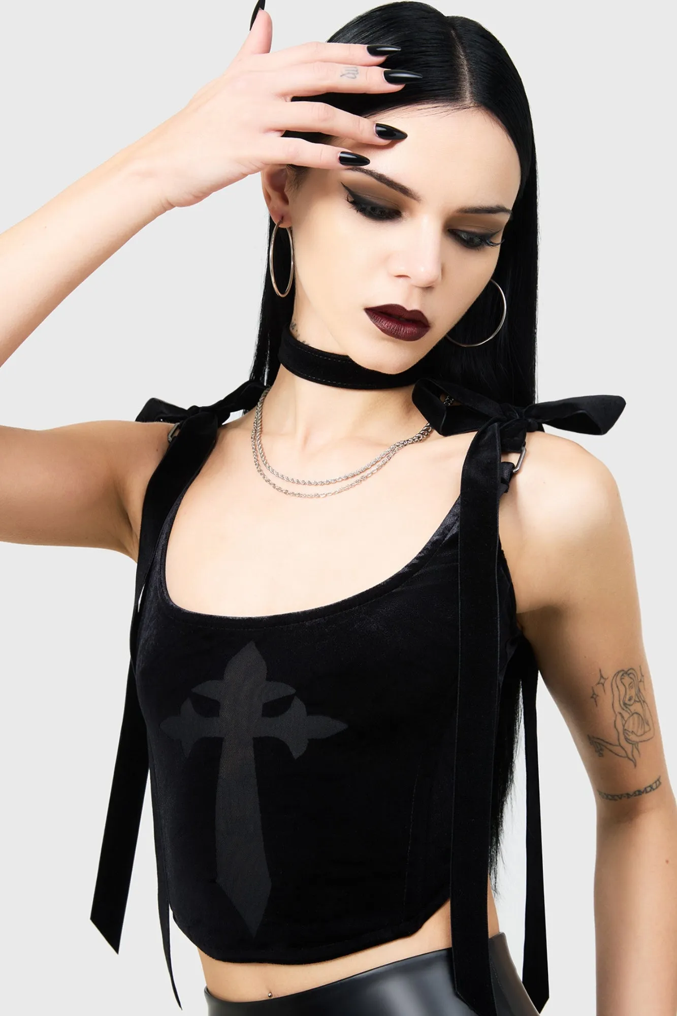 Shadowkin Corset Top sold by Killstar product image thumbnail 3