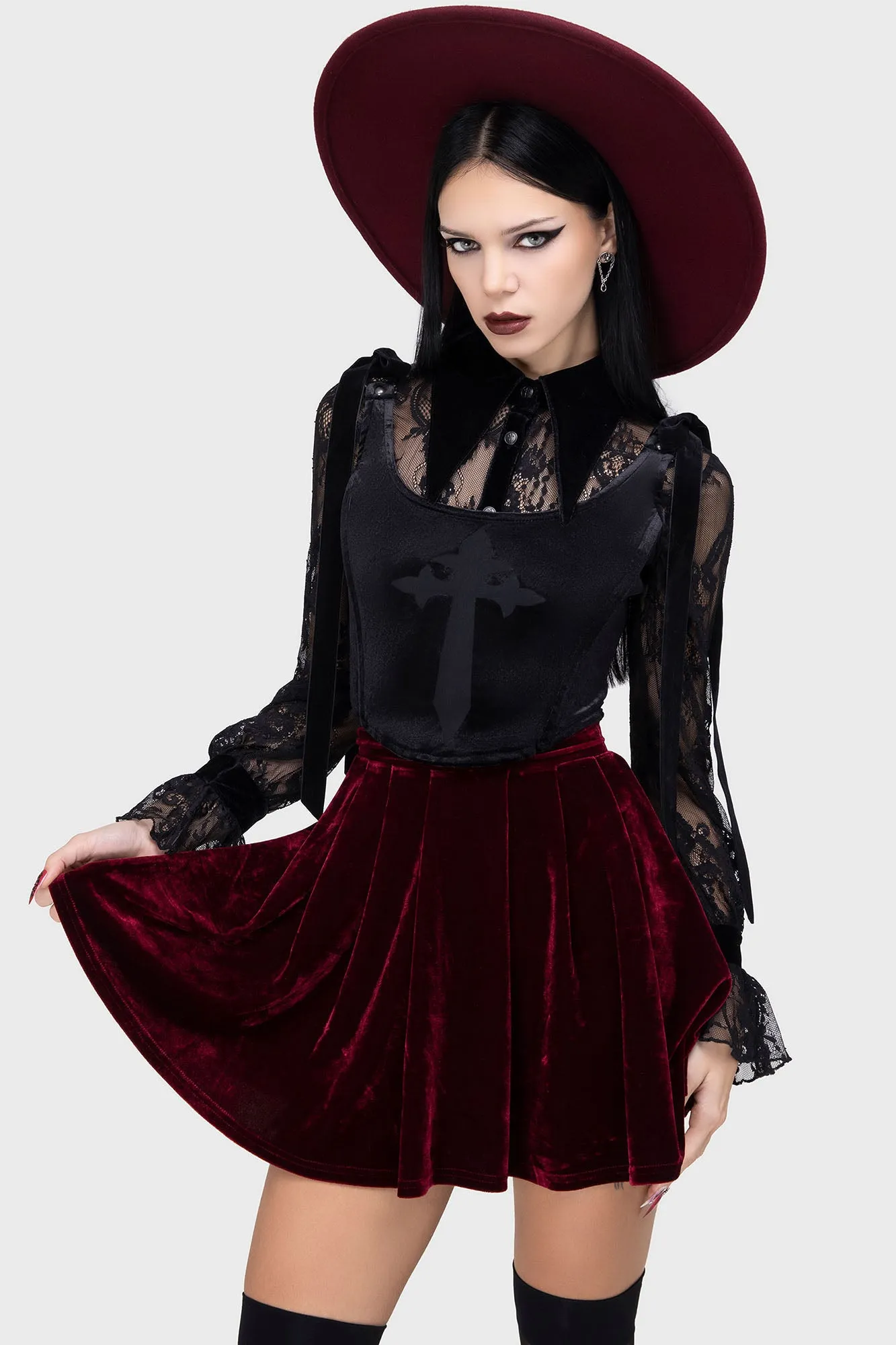 Shadowkin Corset Top sold by Killstar product image thumbnail 2